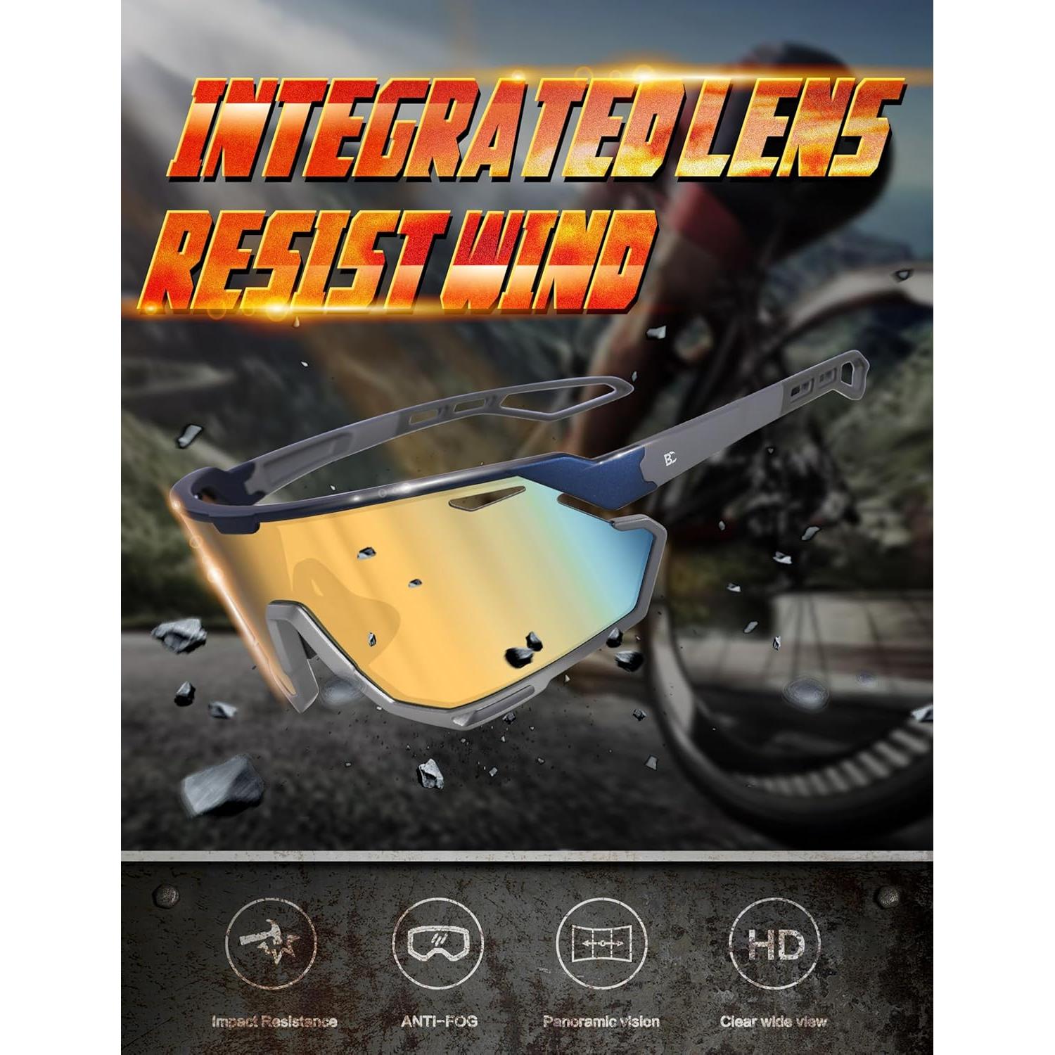 Gafas de sol BIRCEN deportivas UV400 para ciclismo y béisbol