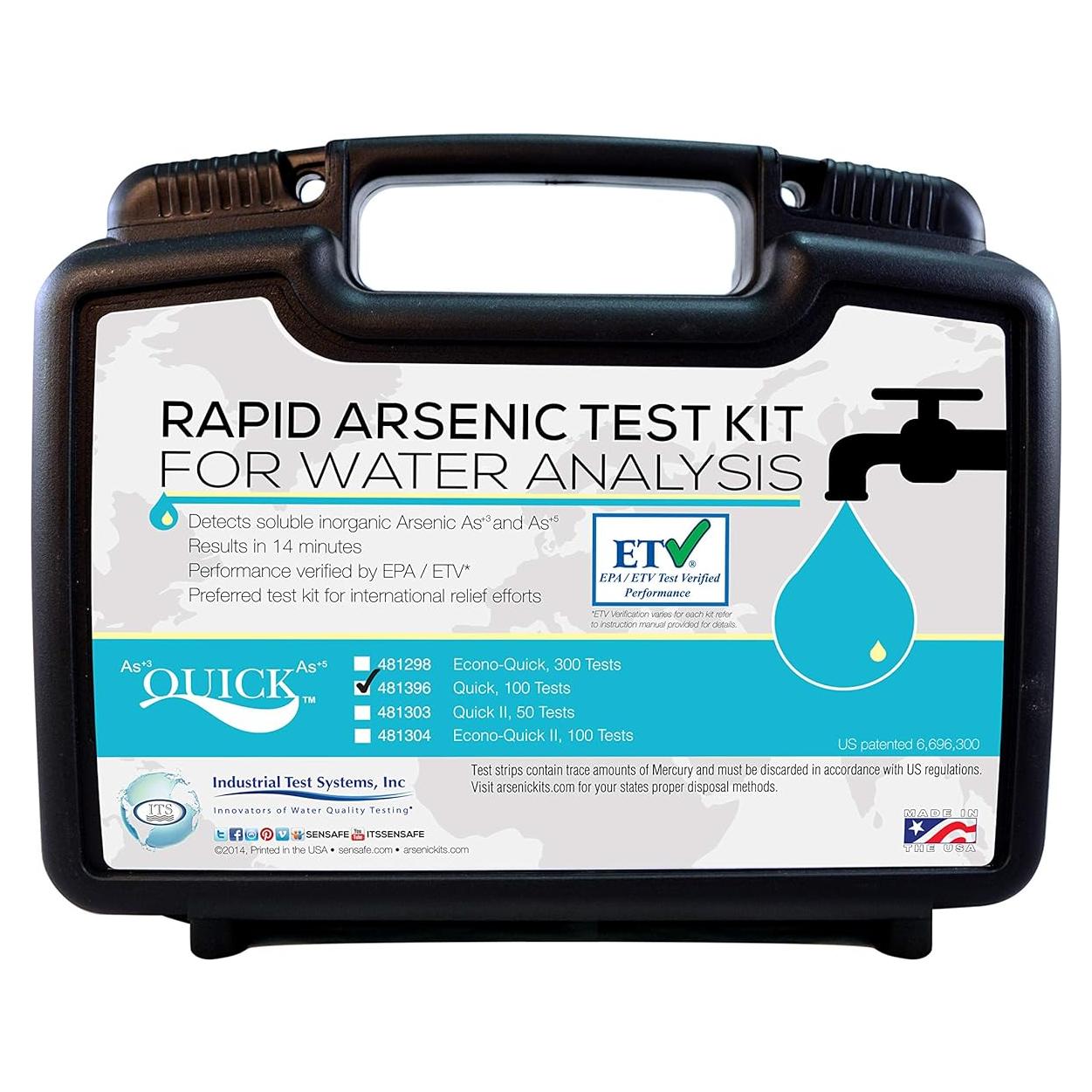 Kit de Prueba de Arsénico Quick 481396 - 100 Pruebas en Agua
