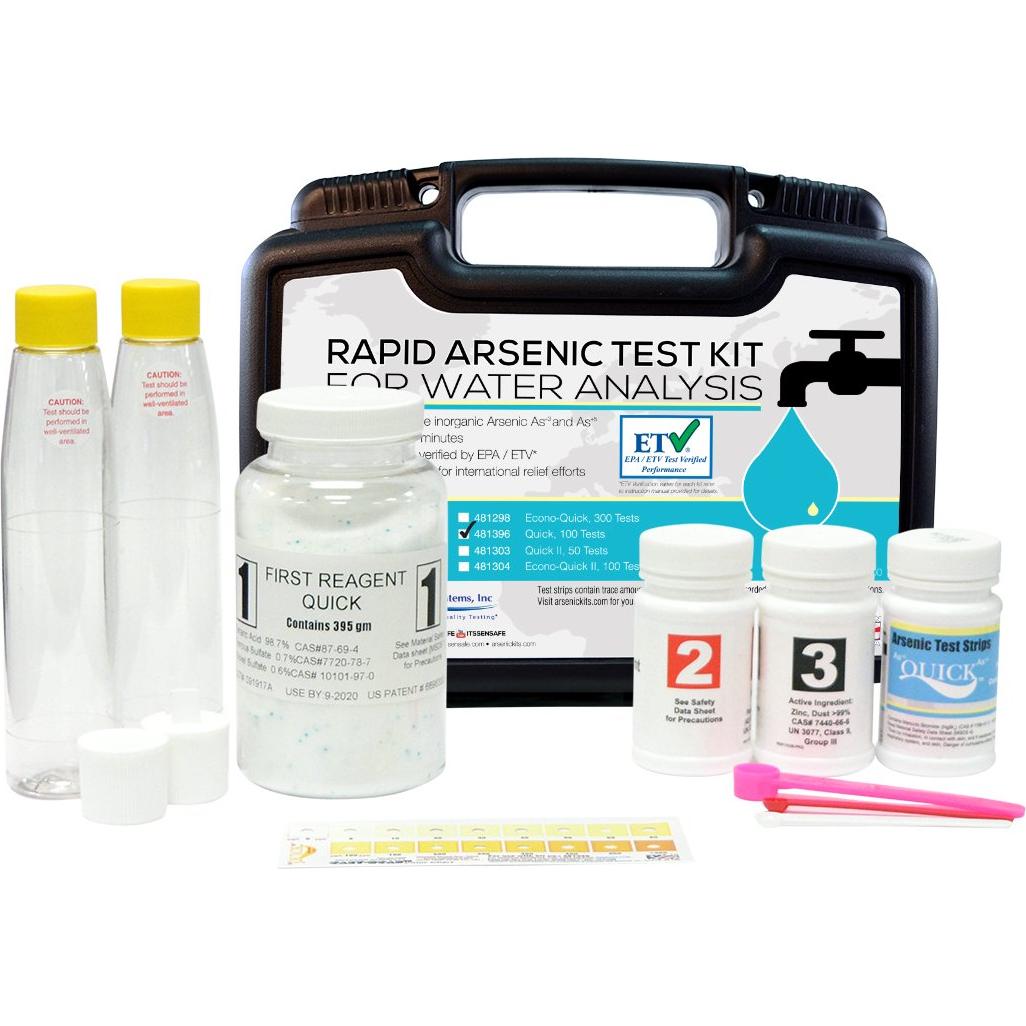 Kit de Prueba de Arsénico Quick 481396 - 100 Pruebas en Agua