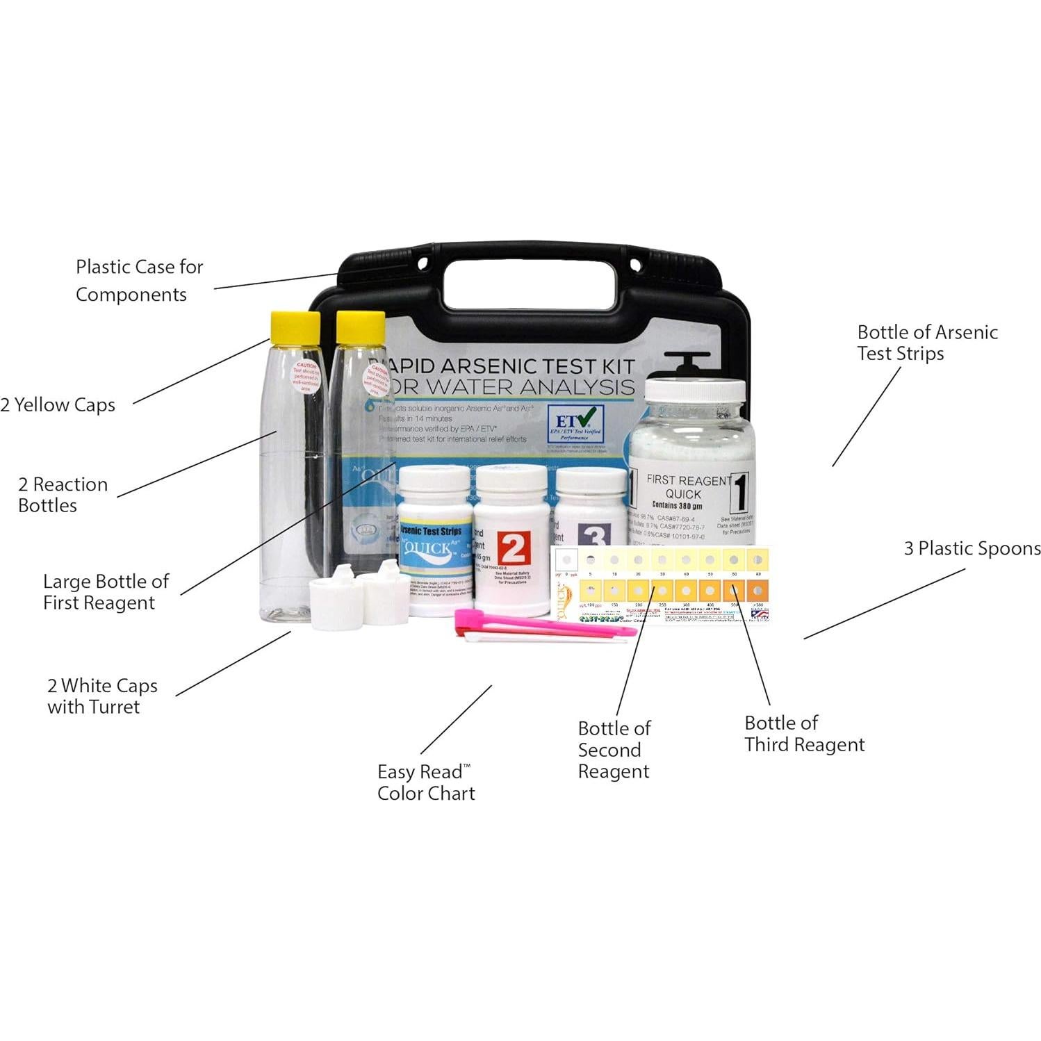 Kit de Prueba de Arsénico Quick 481396 - 100 Pruebas en Agua