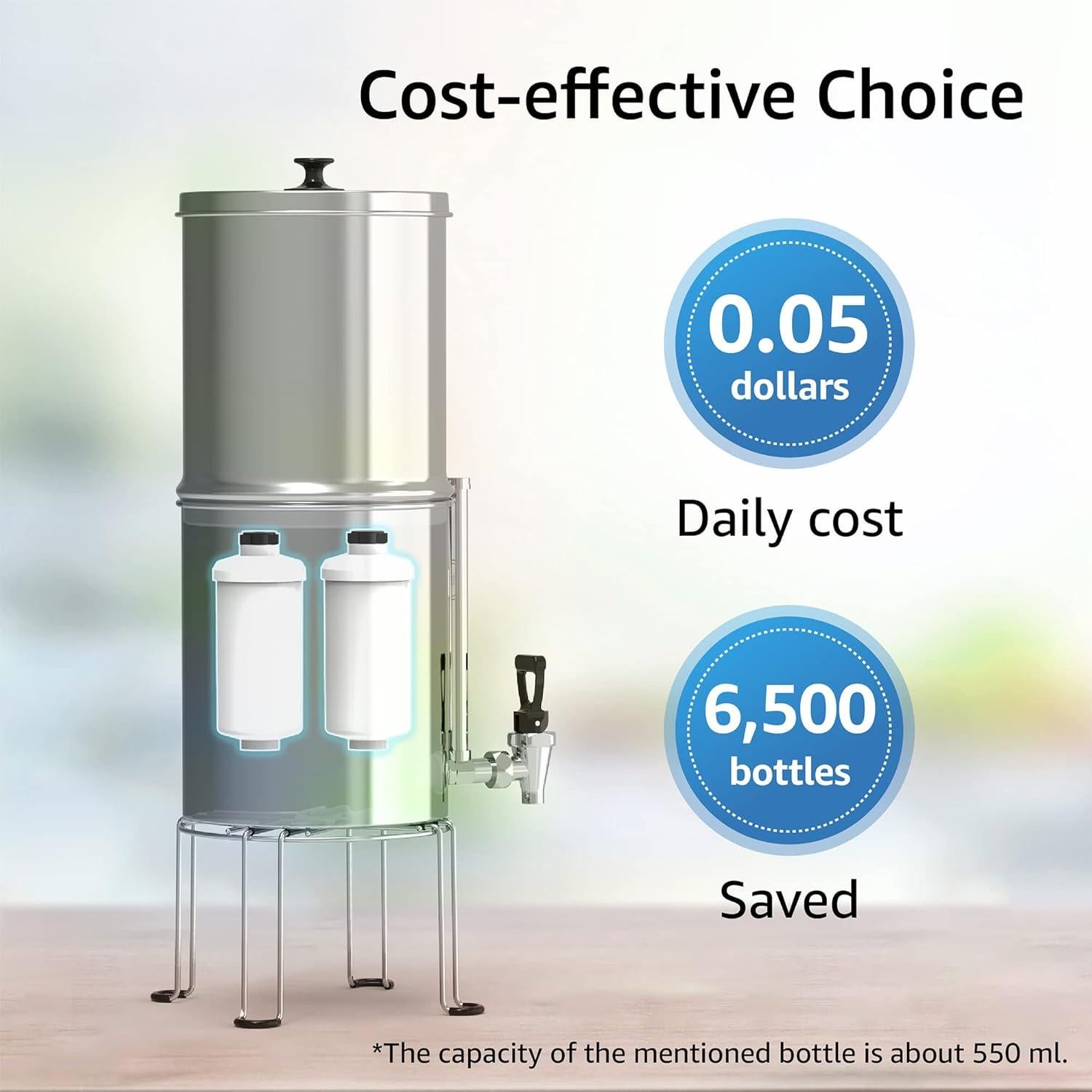 Filtro de Agua de Fluoruro Filterlogic FL-BF79 - Reemplazo Berkey PF-2