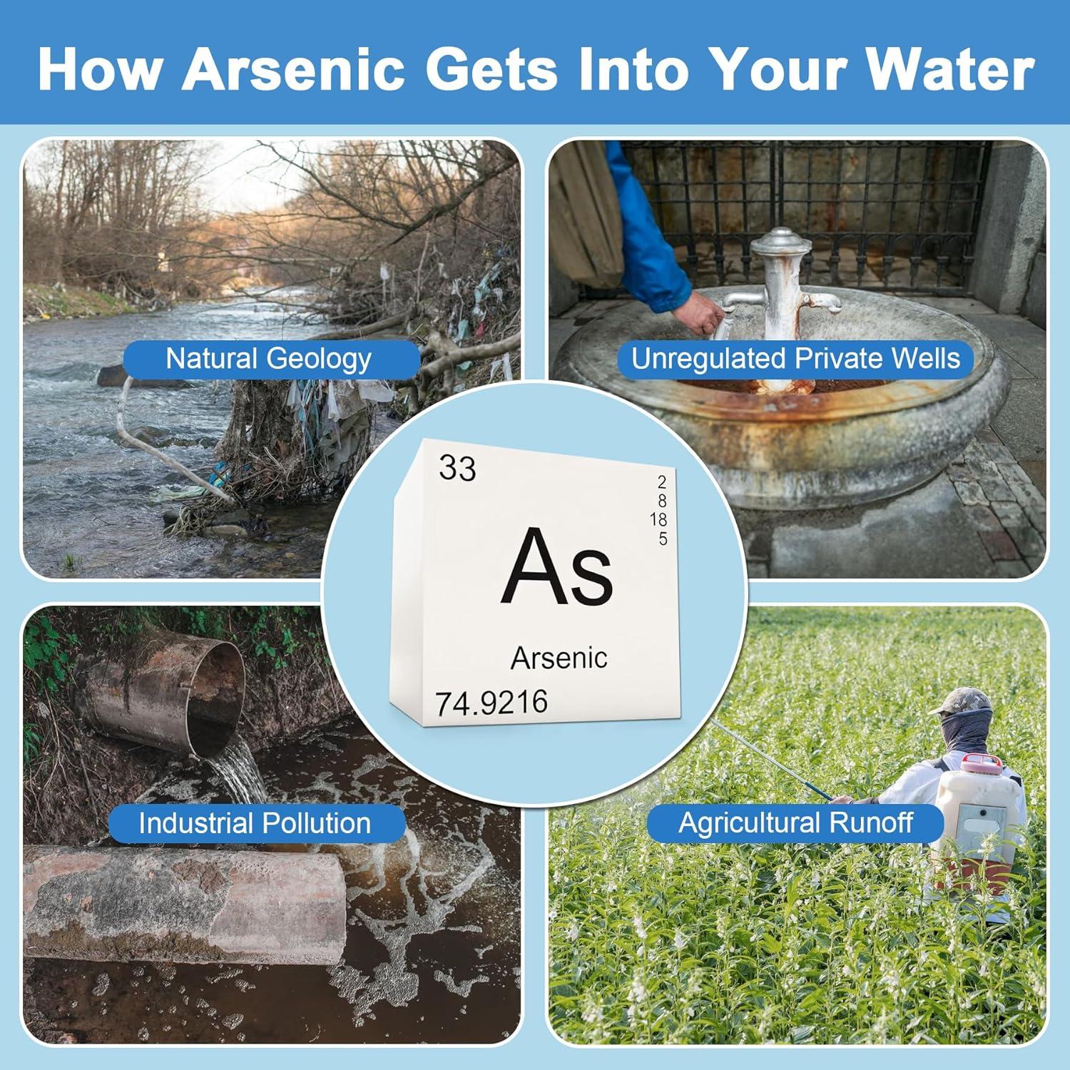 Kit de Prueba de Agua de Arsénico SaySummer - 5 Pruebas 0-0.5 ppm