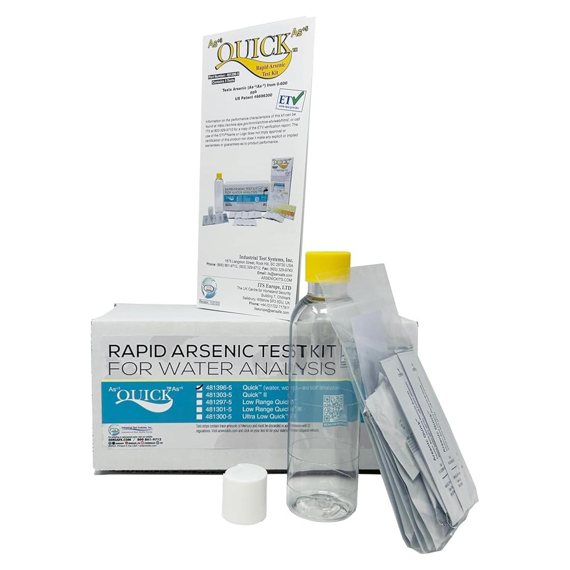 Kit de Prueba de Arsénico Quick 481396-5 - 5 Pruebas, 12 Minutos