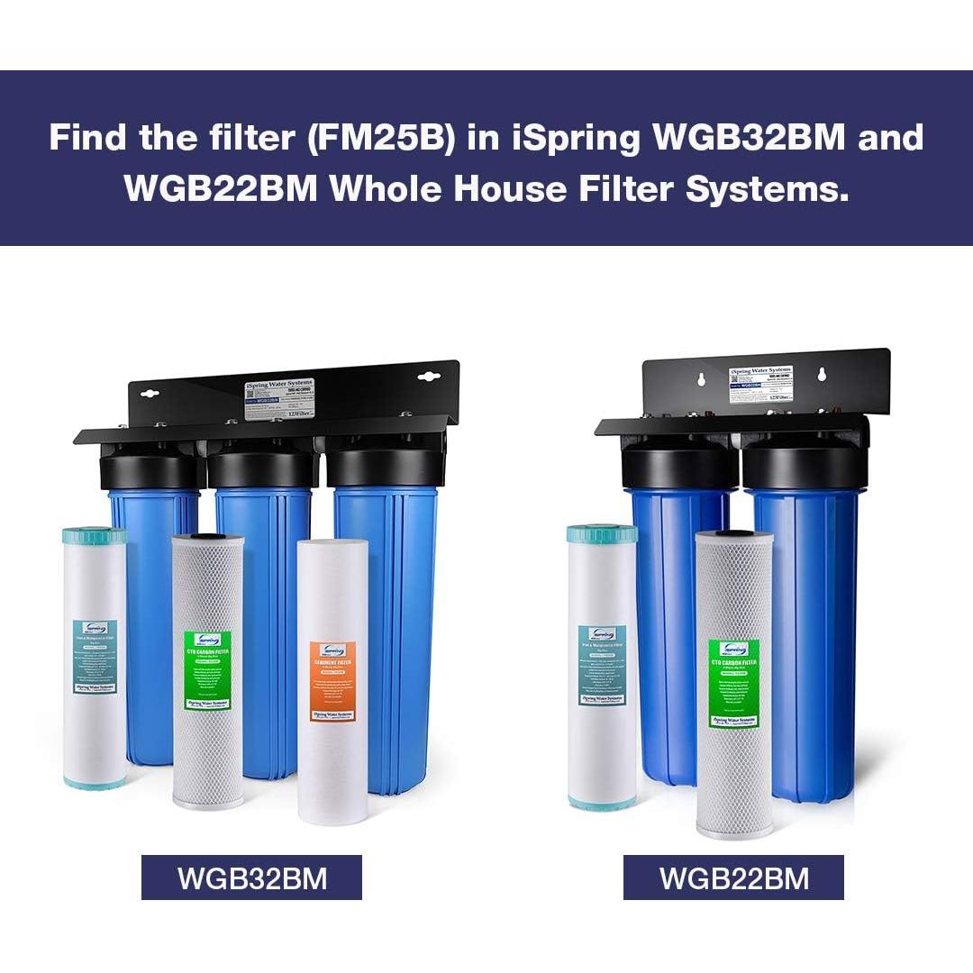 Cartucho Filtro Agua iSpring FM25B 50.8x11.43 cm Hierro Manganeso