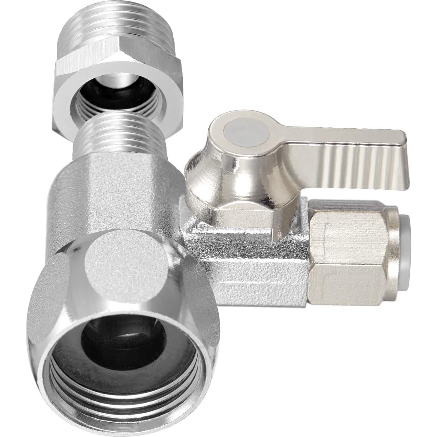 Adaptador de Agua HAOCHEN - Divisor de Línea 3/8"x3/8"x1/4"