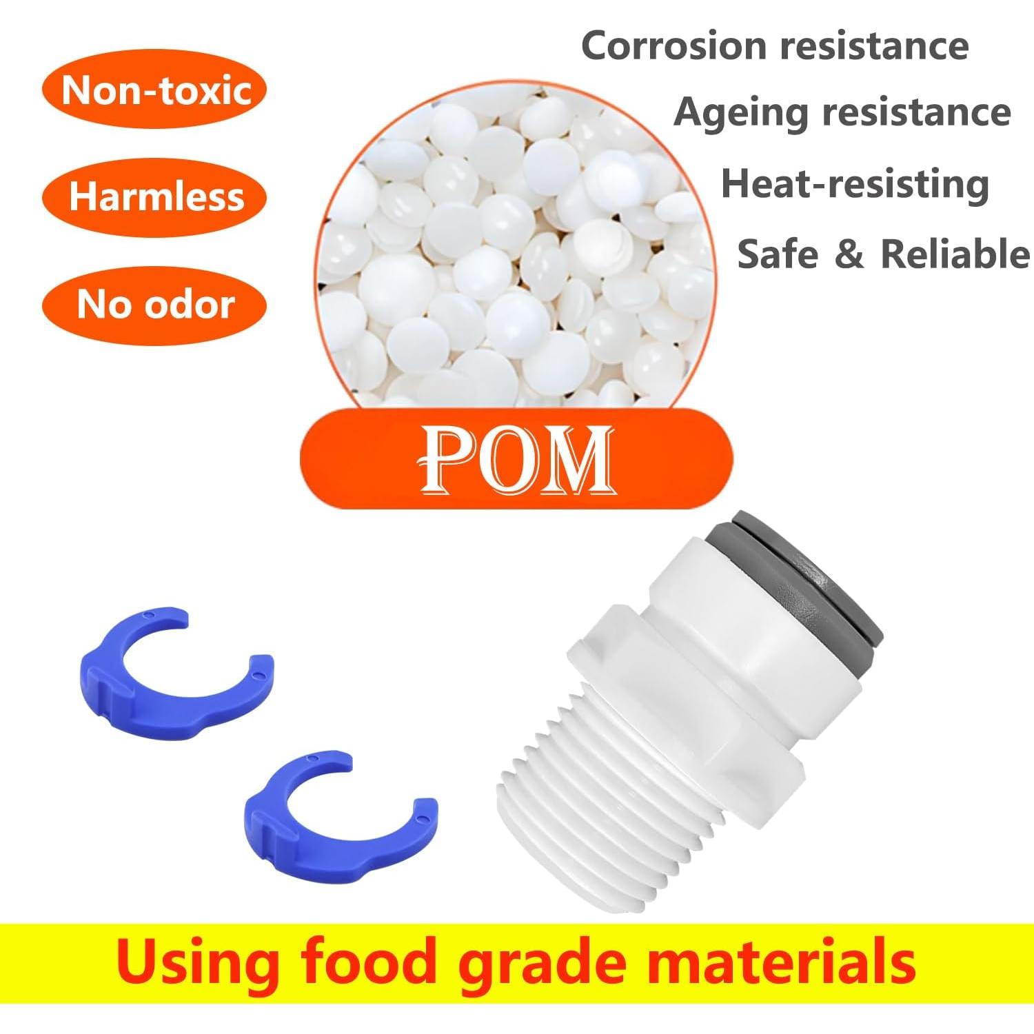 Conector Rápido Qrity 1/2" Macho a 1/2" Recto para Agua