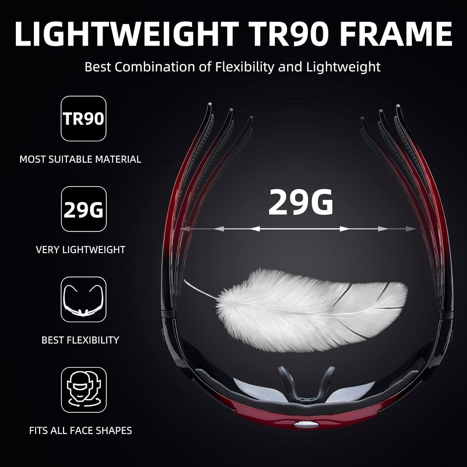 Gafas de Sol ROCKBROS Deportivas Polarizadas UV400 Ciclismo