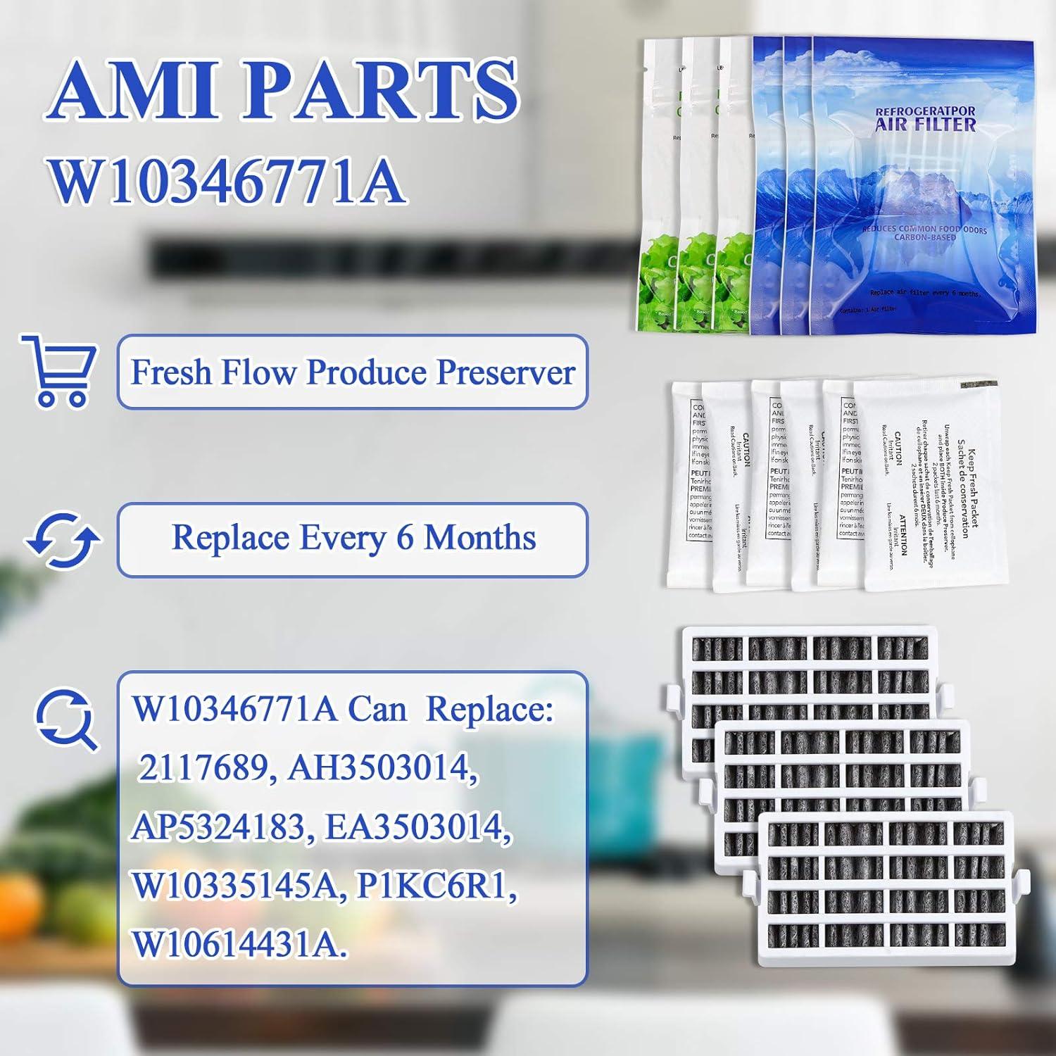 Filtro de Aire y Conservador de Productos AMI PARTS W10311524/W10346771A