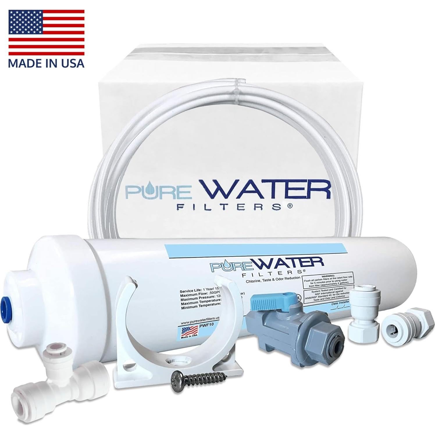 Kit de Filtro de Agua en Línea PureWater PWI-CE para Hielo