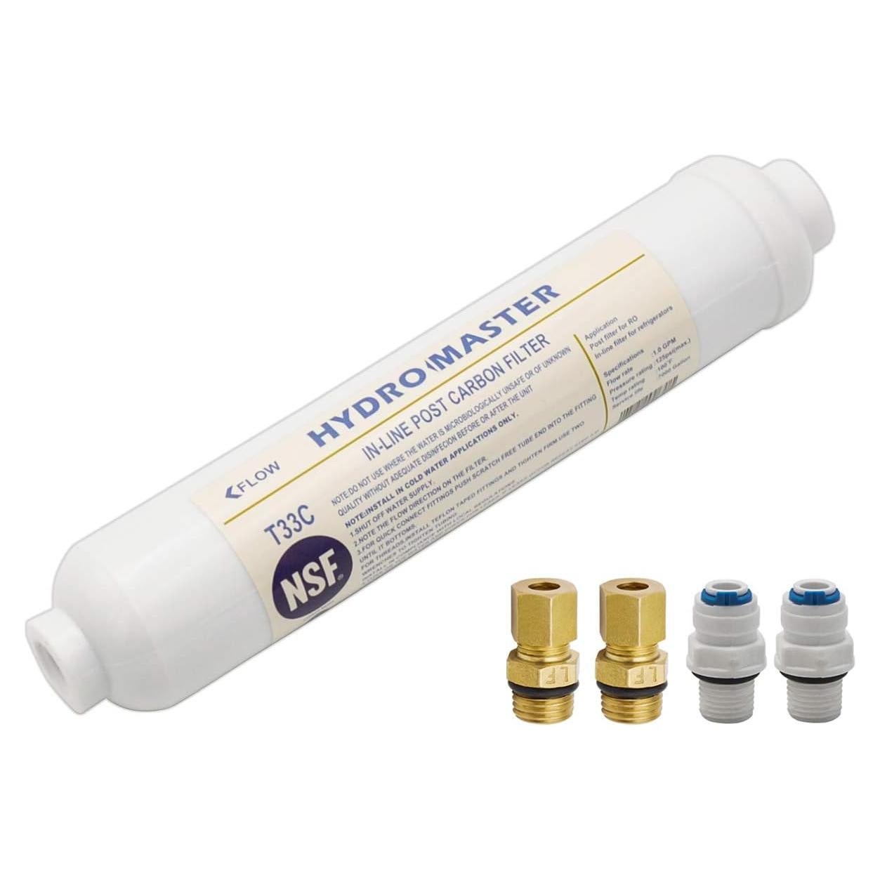 Filtro de Carbono Posterior Hydro Master 10x5 cm NPT 1/4"