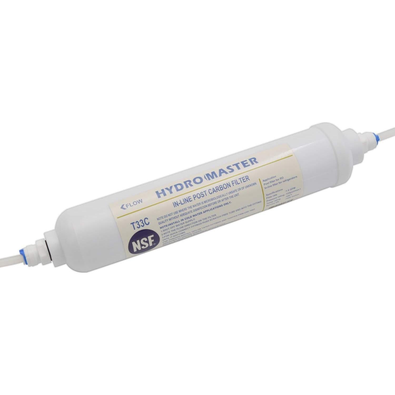 Filtro de Carbono Posterior Hydro Master 10x5 cm NPT 1/4"