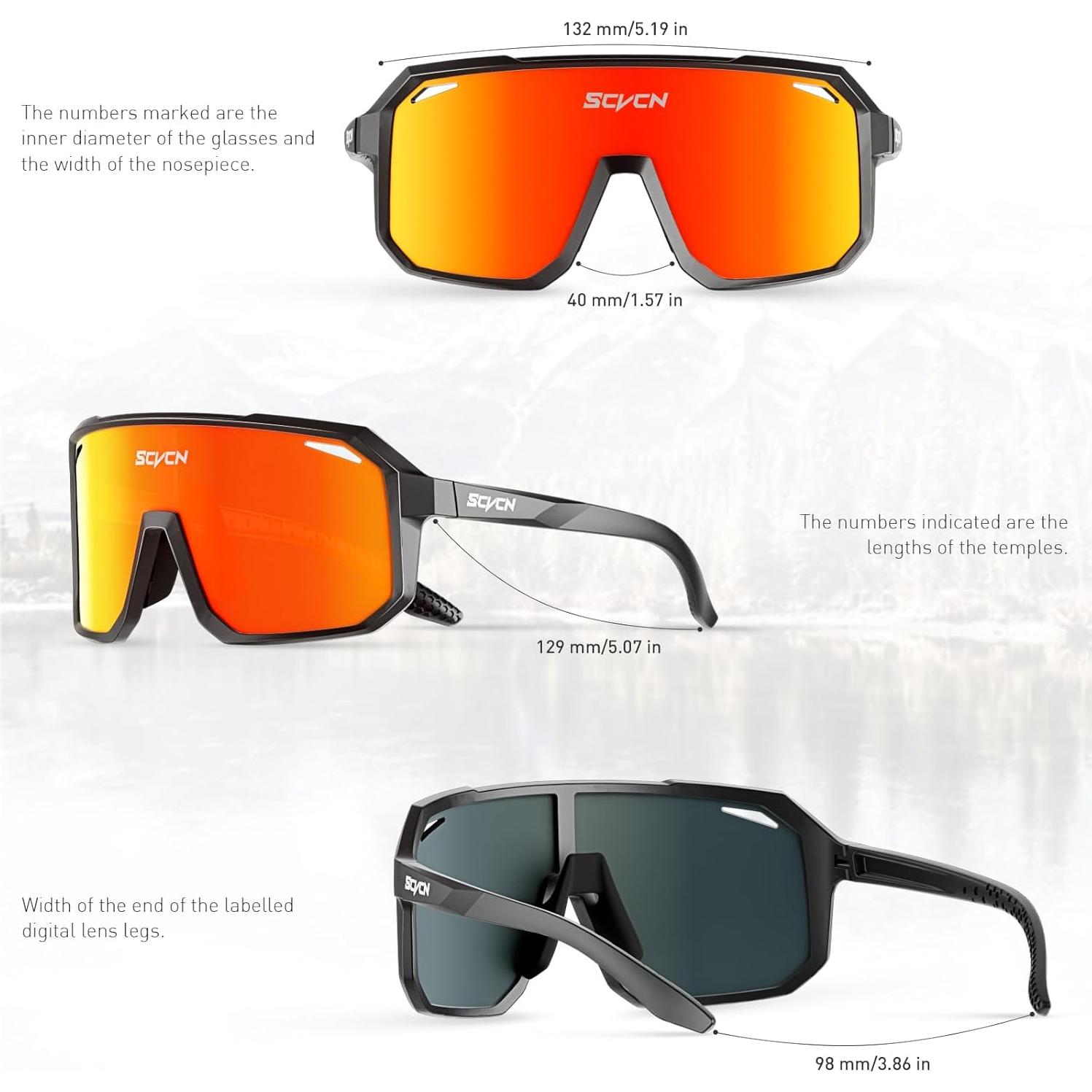 Gafas de Ciclismo SCVCN DZ-S62 UV400 Policarbonato