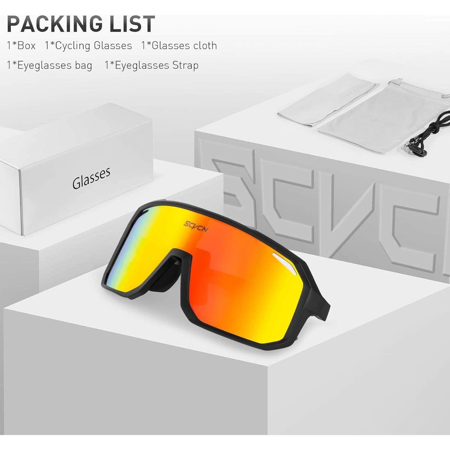 Gafas de Ciclismo SCVCN DZ-S62 UV400 Policarbonato