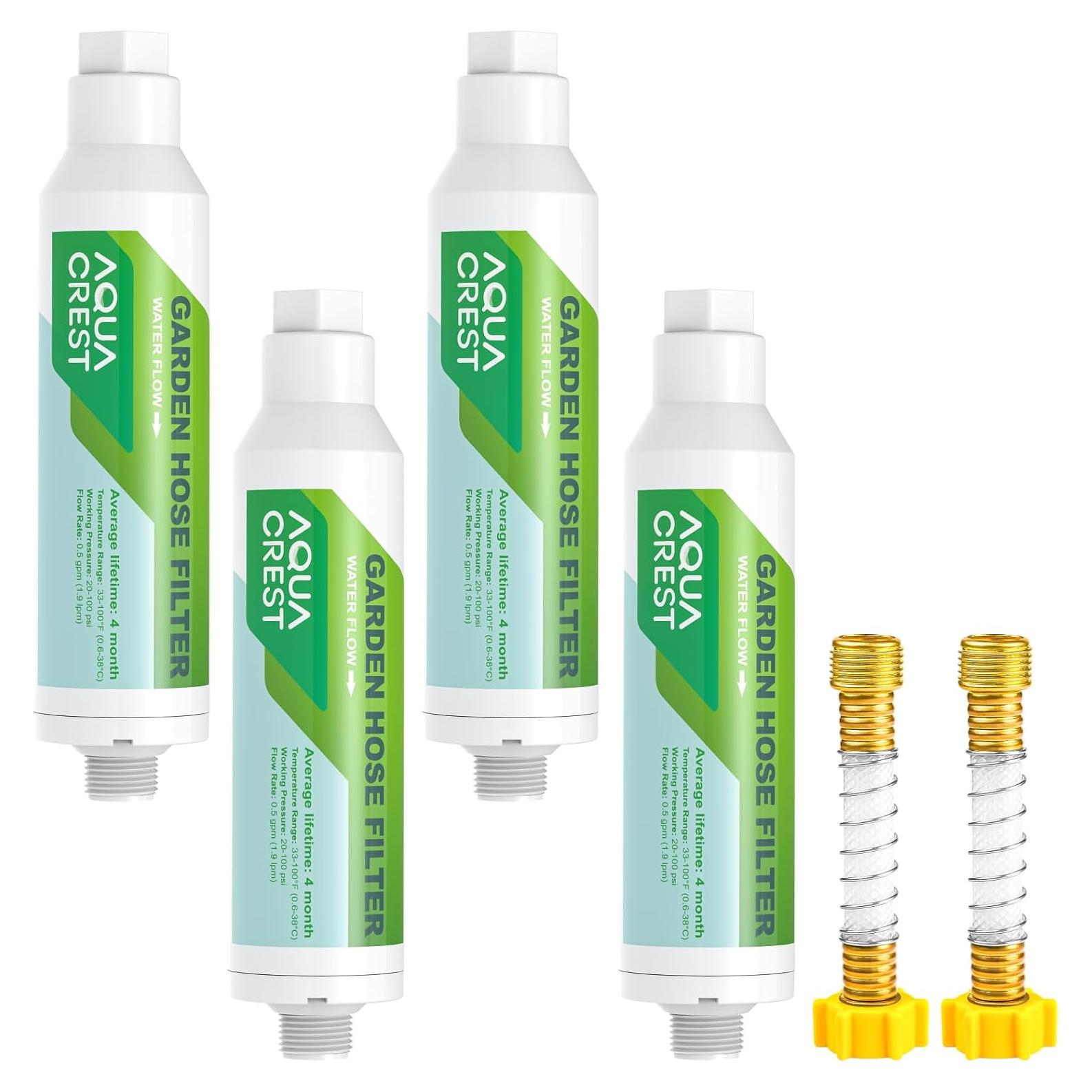 Filtro de Agua para Manguera Aqua Crest, Paquete de 4