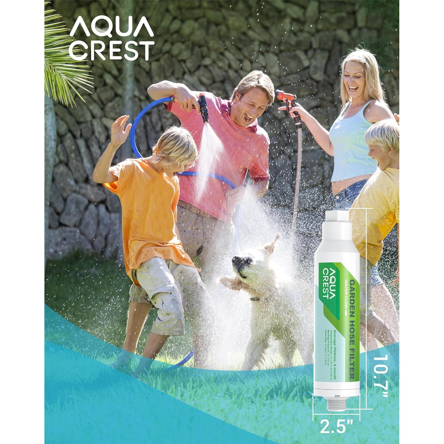 Filtro de Agua para Manguera Aqua Crest, Paquete de 4