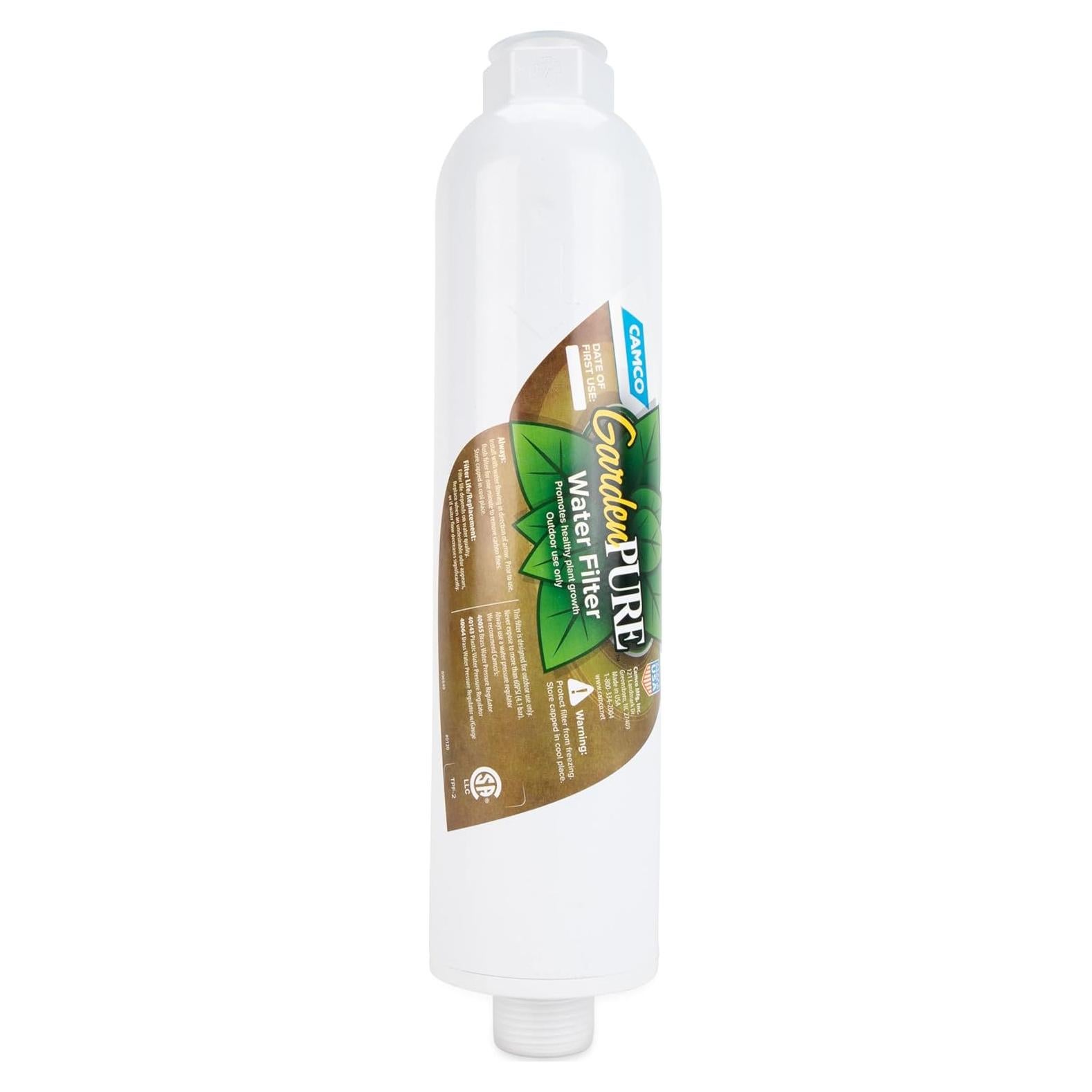 Filtro de Agua de Carbono Camco GardenPURE 40691 - Filtra Cloro y Cloramina
