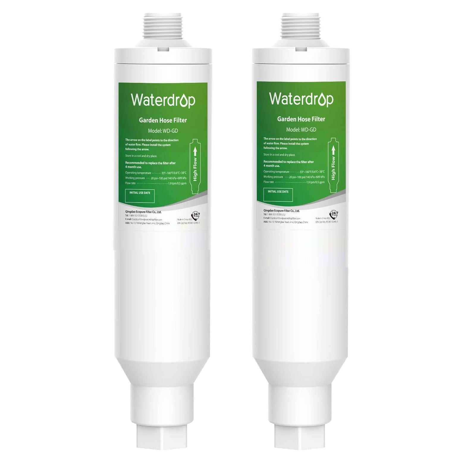 Filtro de Agua para Manguera Waterdrop WD-GD, 2 Unidades