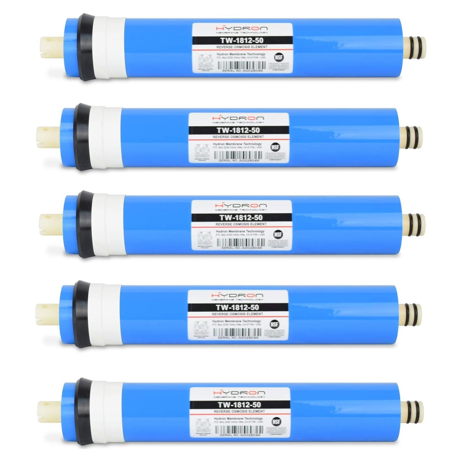 Membrana de Ósmosis Inversa WECO 100 GPD - Paquete de 5