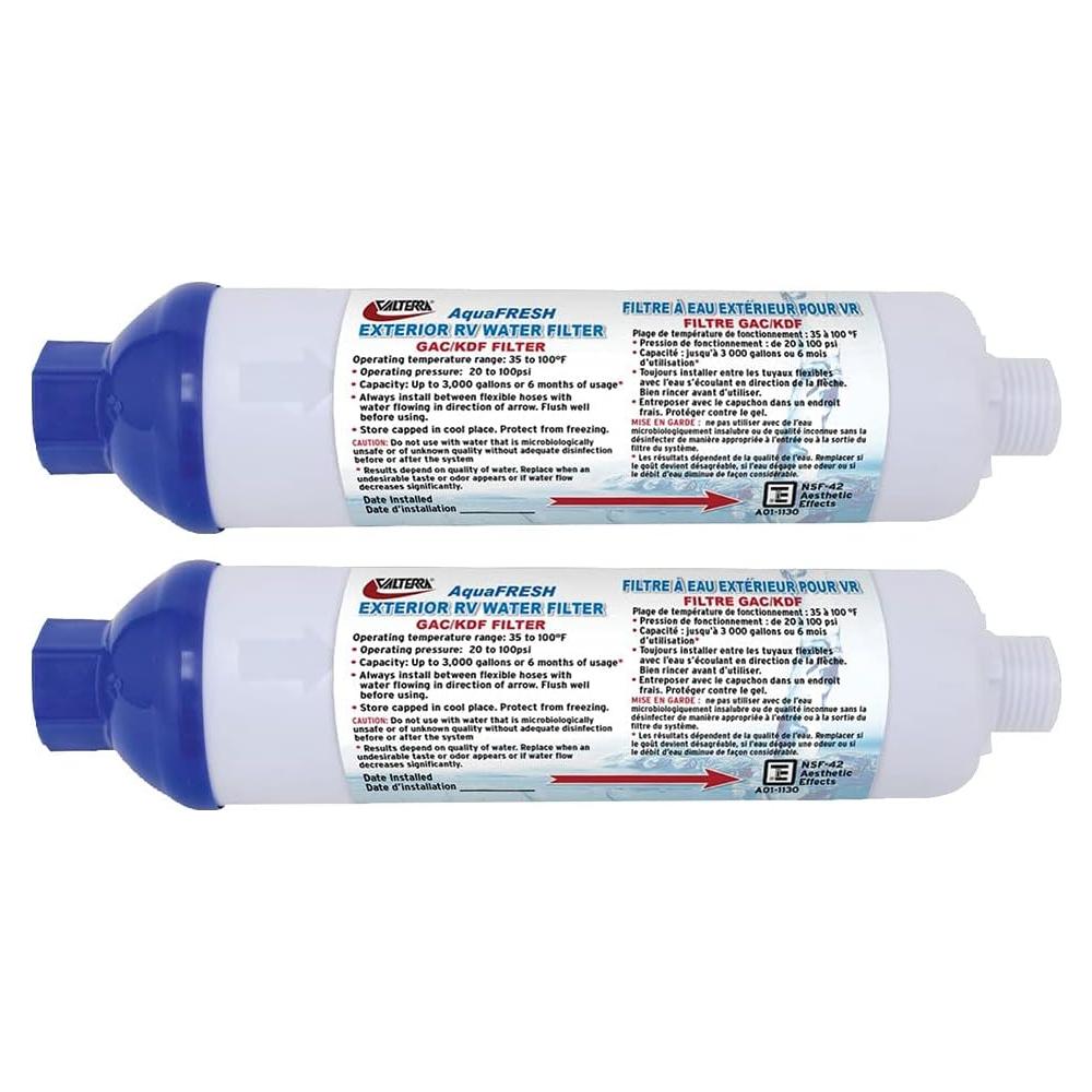 Filtro de Agua Exterior Valterra AquaFRESH 2 Unidades 11,356L