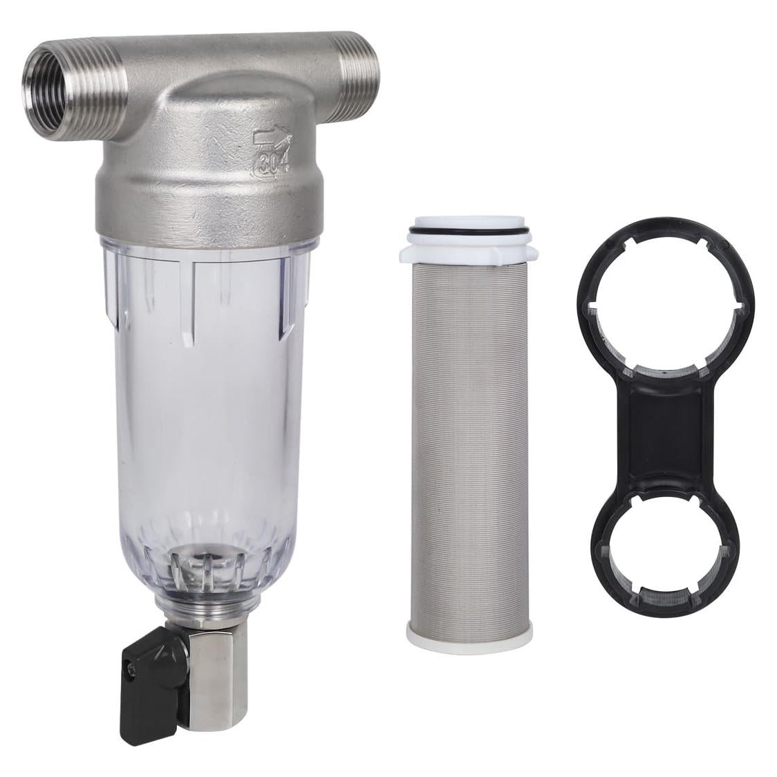 Filtro de agua Amwater de acero inoxidable 304 40 micrones