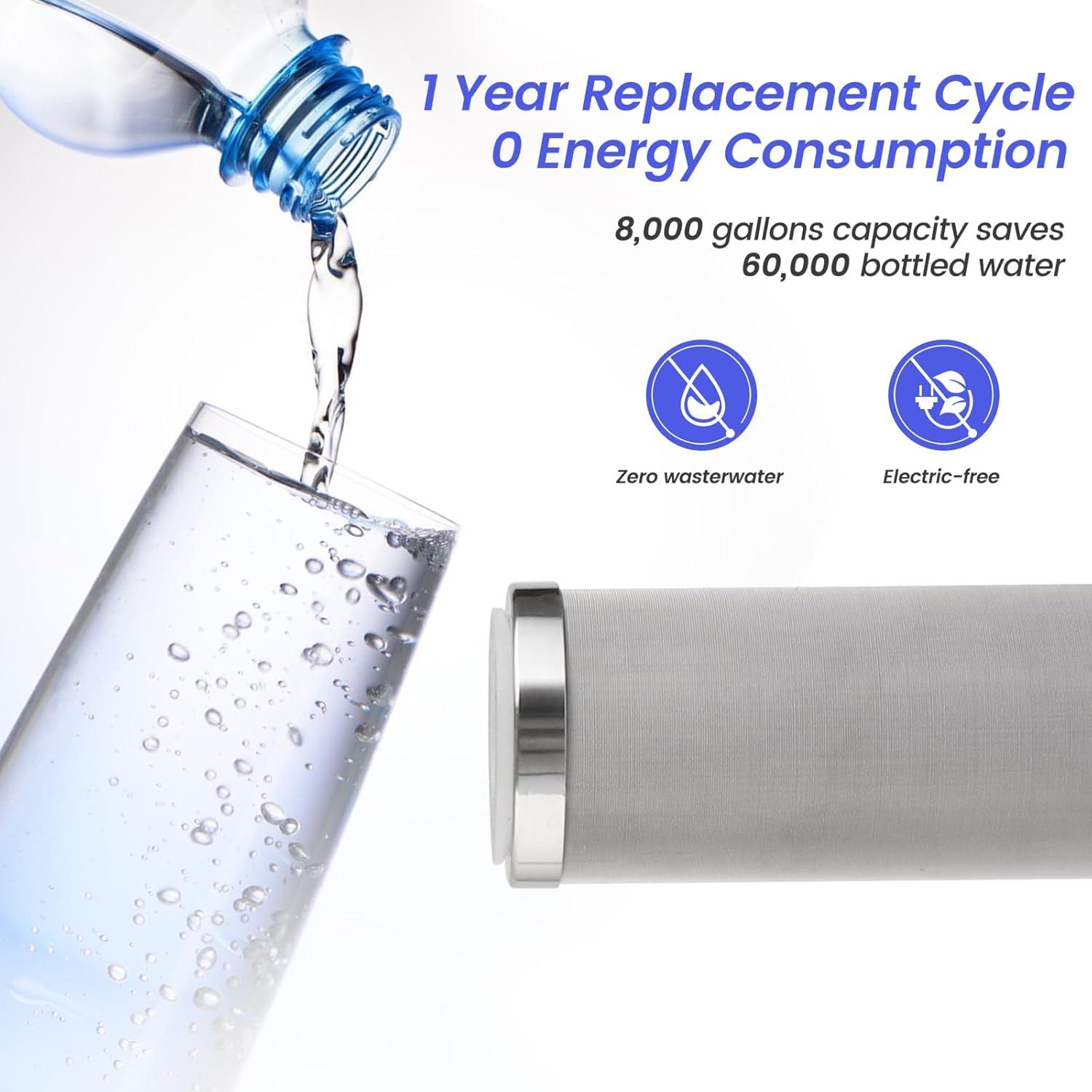 Cartucho de Filtro de Acero Inoxidable Amwater 10" 50 Micrones