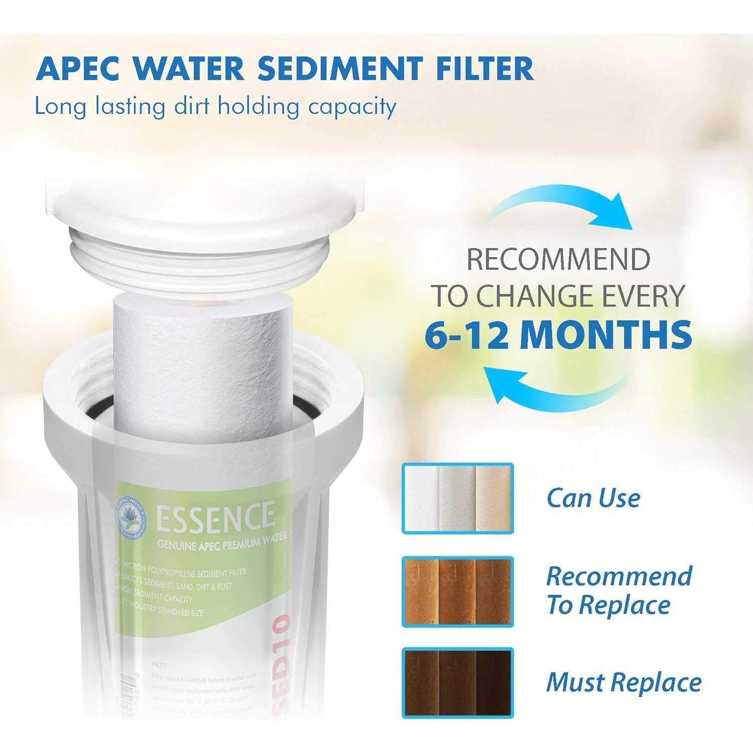 Juego de Filtros APEC Water FILTRO-SET-ES para Ósmosis Inversa