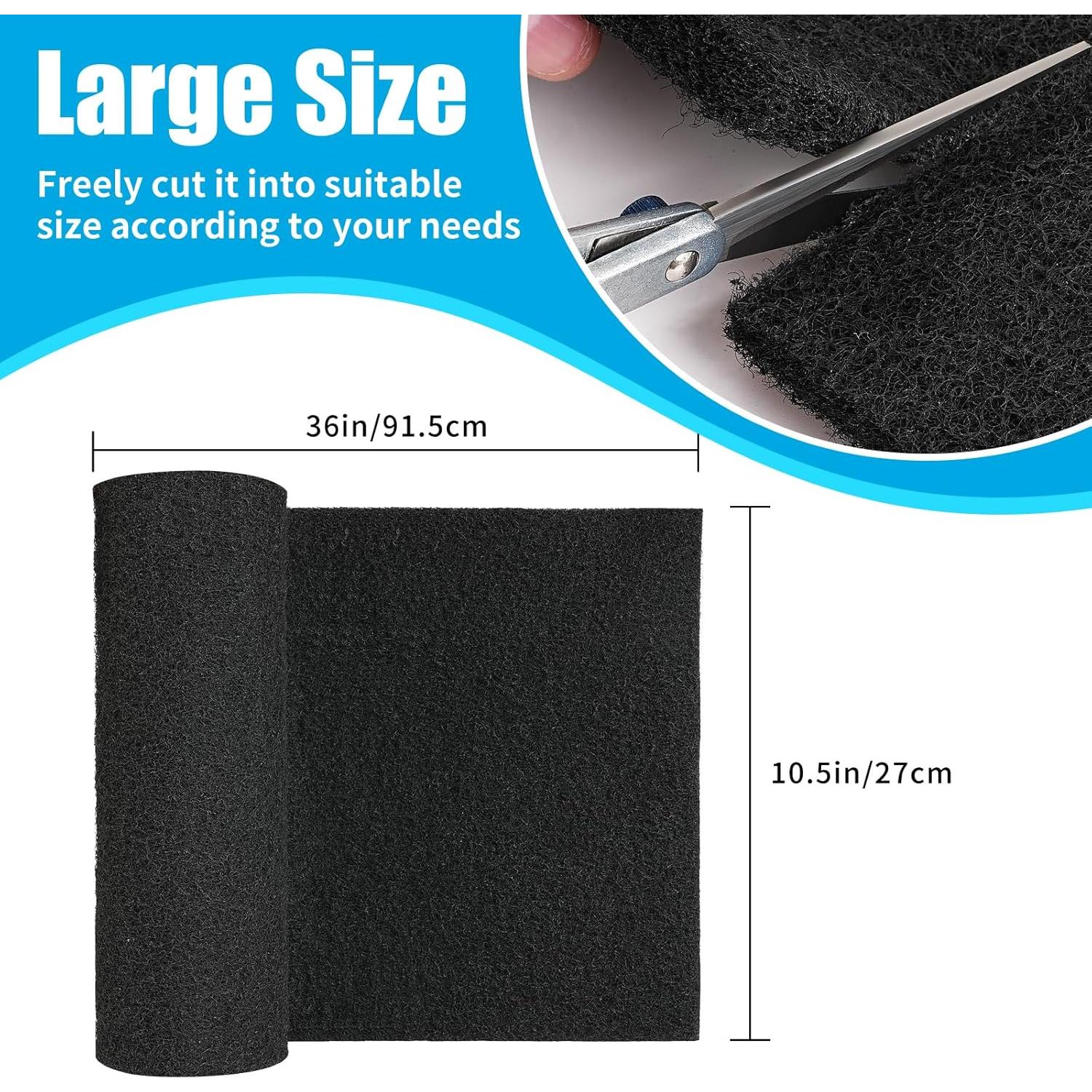 Almohadilla de Filtro de Carbón Activado AQUANEAT 26.67x91.44 cm