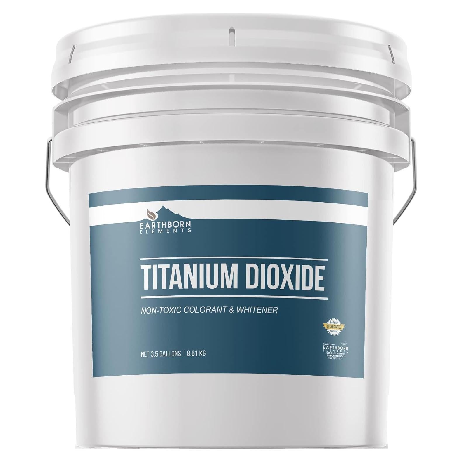 Dióxido de Titanio Earthborn Elements 13.25L - Polvo Blanco Puro