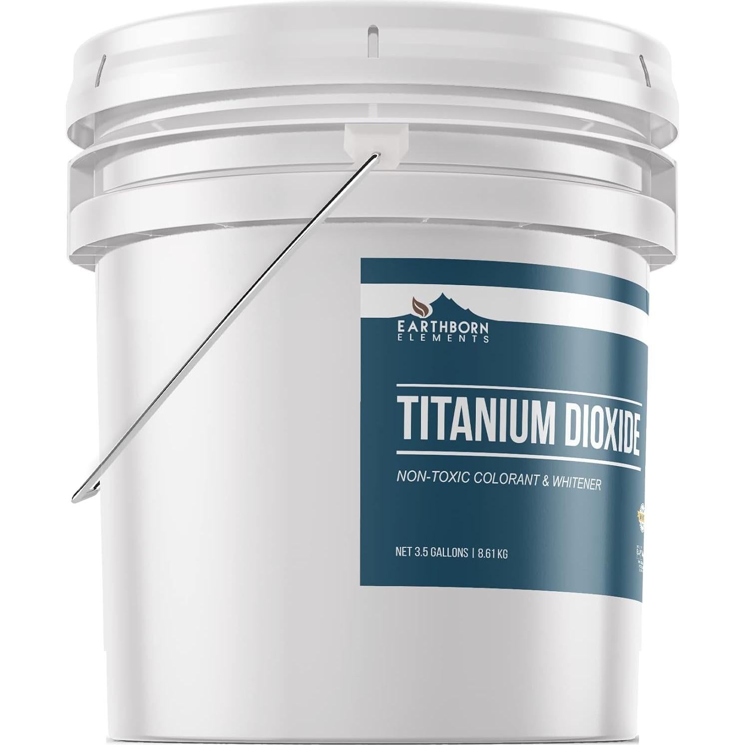 Dióxido de Titanio Earthborn Elements 13.25L - Polvo Blanco Puro