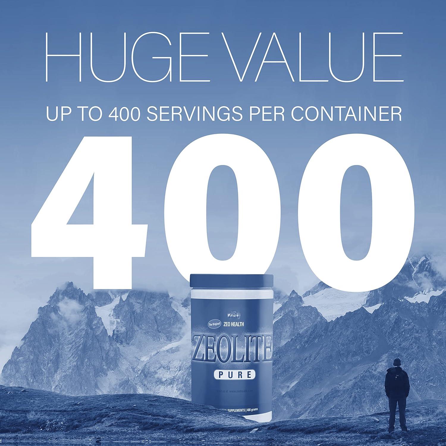 Zeolita Pura Detox 400 Porciones - Zeo Health 450g