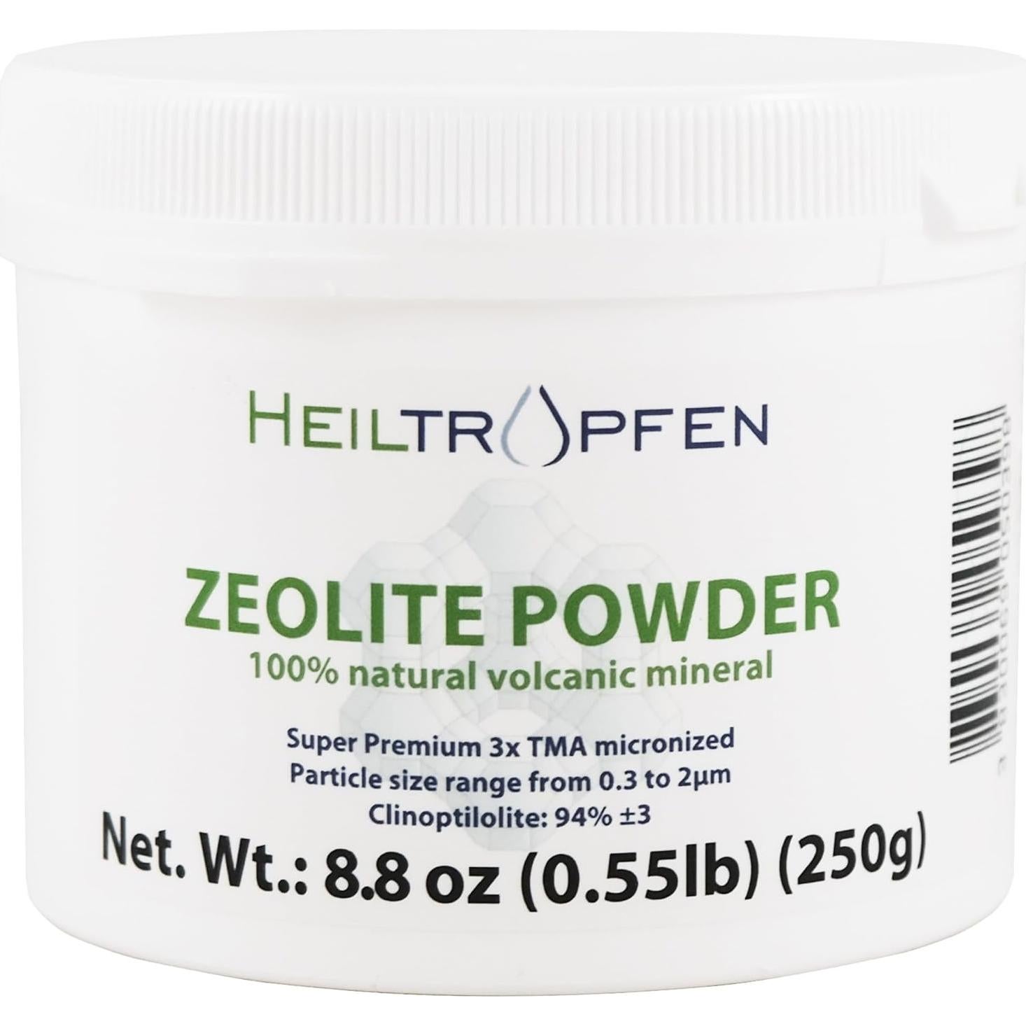 Polvo de Zeolita Activado Heiltropfen 250g Ultra Fino