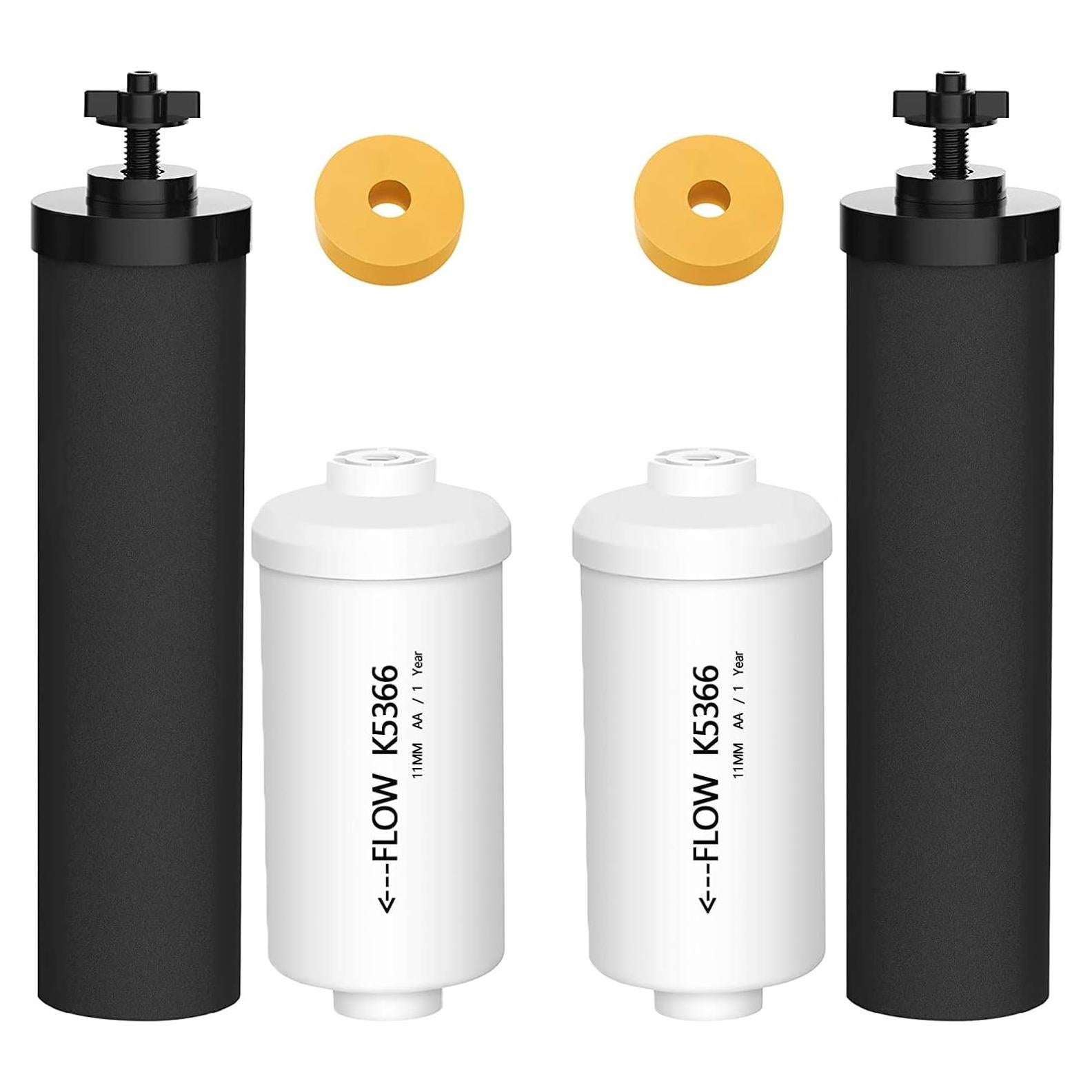 Filtros de Agua Virego para Berkey BB9-2 y PF-2 - Combo 4 Pzs