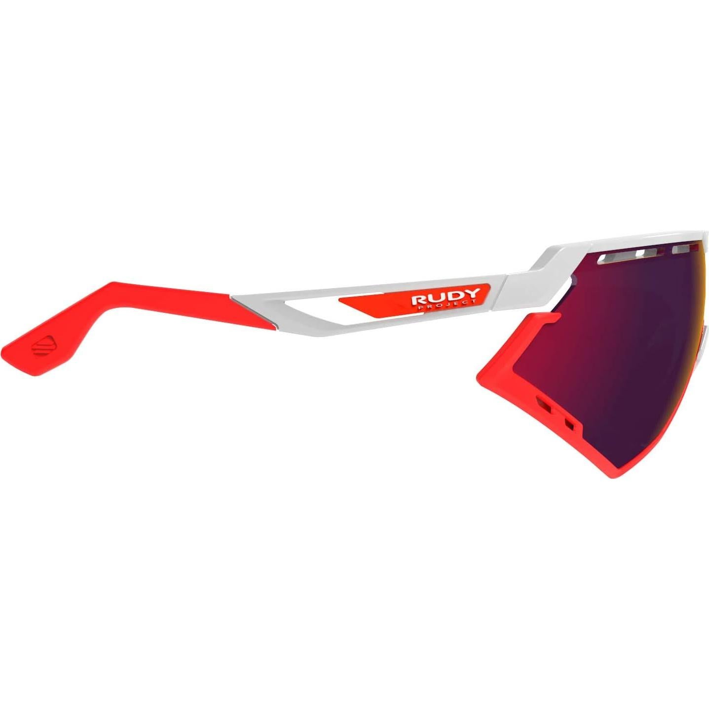 Gafas Rudy Project Defender Gloss Blanco Lentes Multilaser Rojos