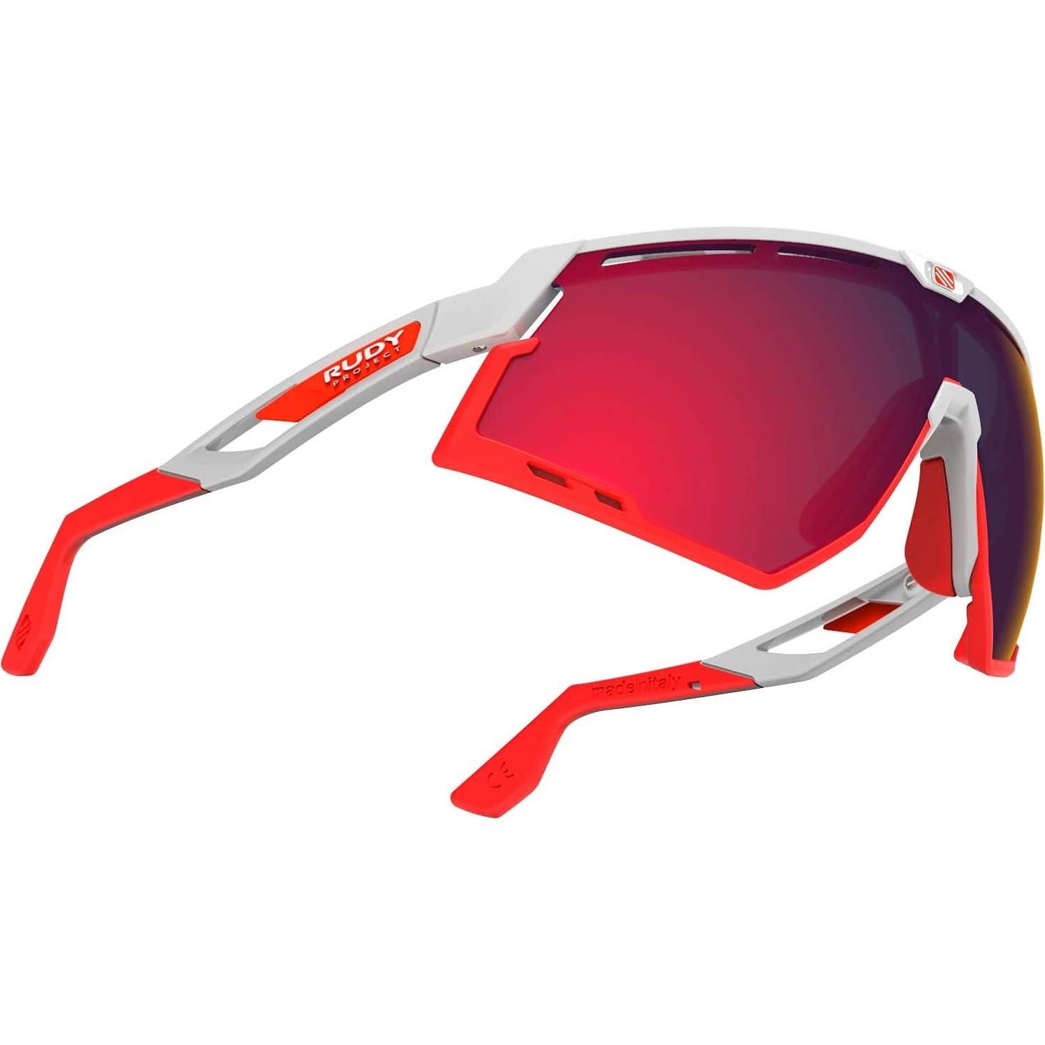 Gafas Rudy Project Defender Gloss Blanco Lentes Multilaser Rojos