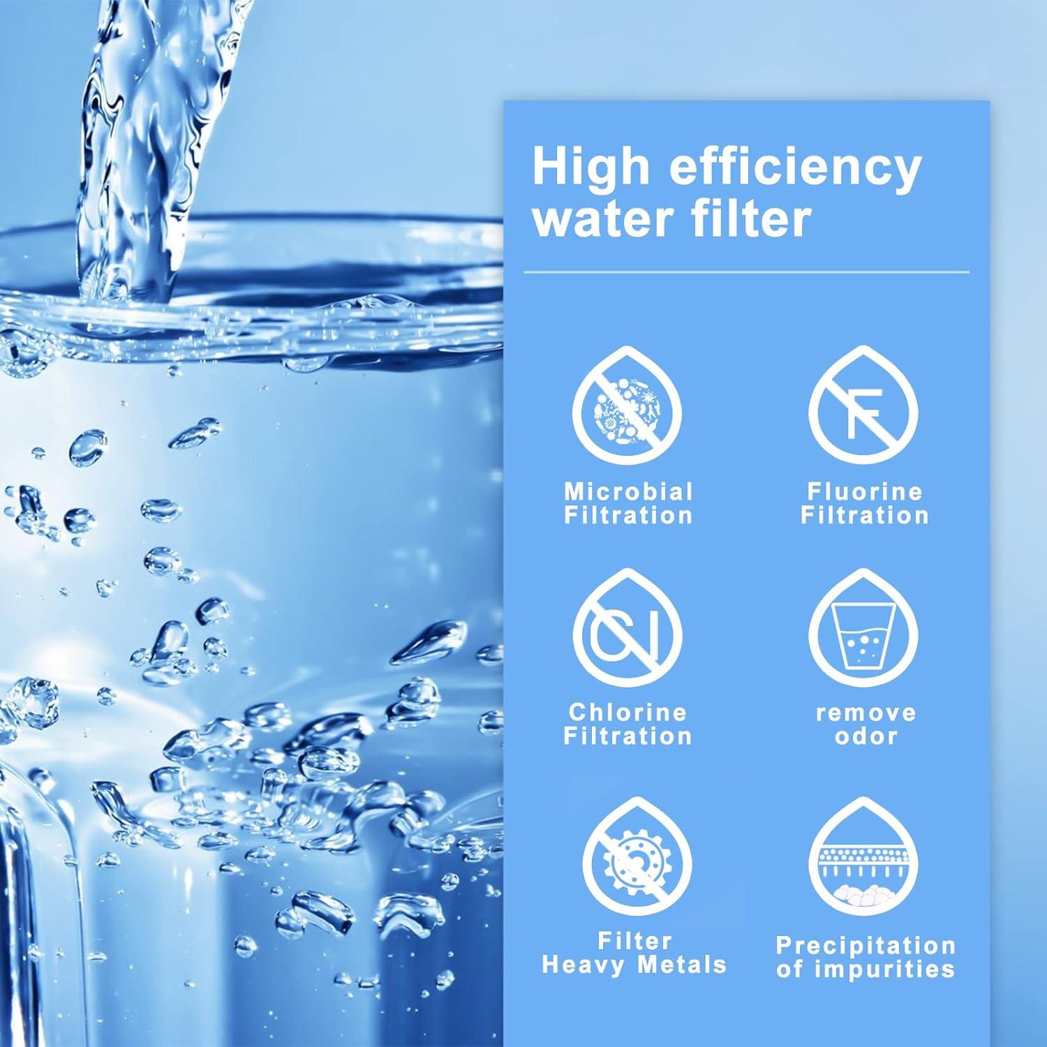 Filtro de Agua DTESL para Berkey - 4 Filtros Negros y 4 de Fluoruro