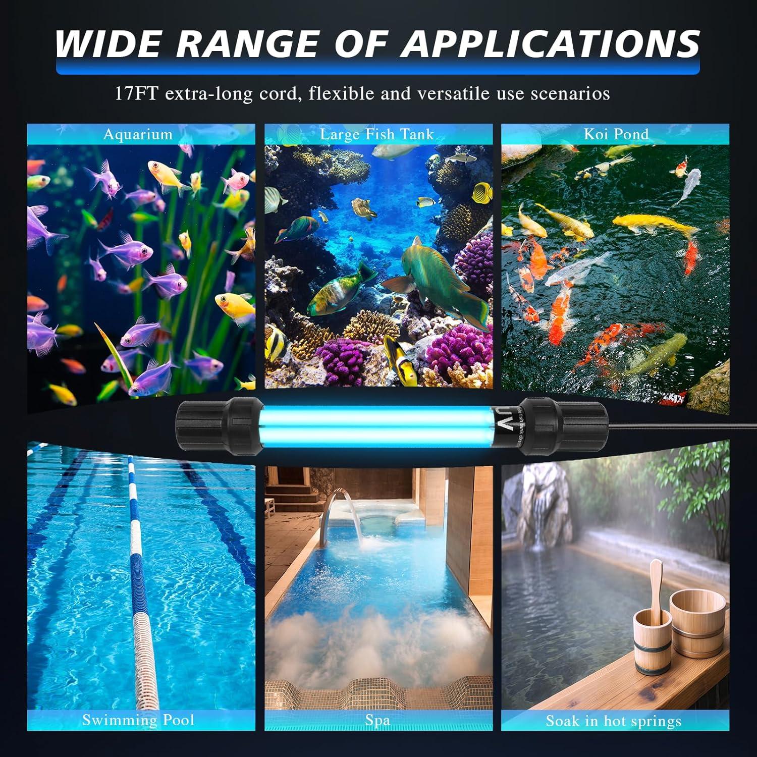 Esterilizador UV-C 20W Ayamaxon para Acuarios y Estanques