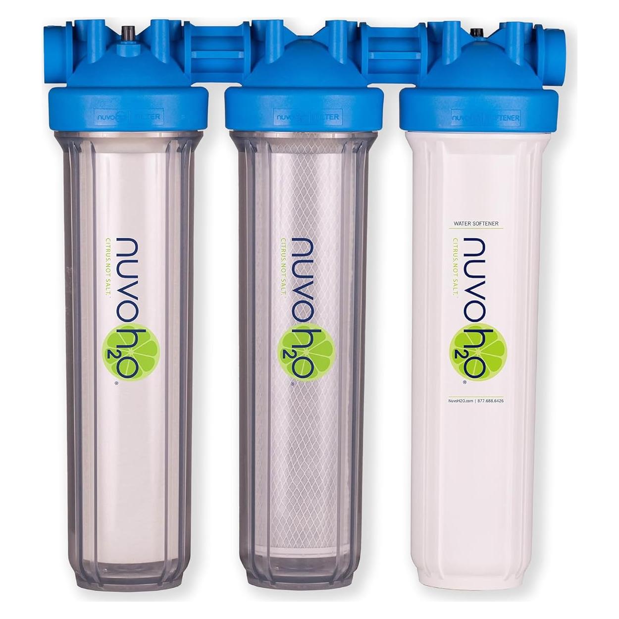 Sistema de Filtro de Agua NuvoH2O Avanzado 3 Etapas Sin Sal