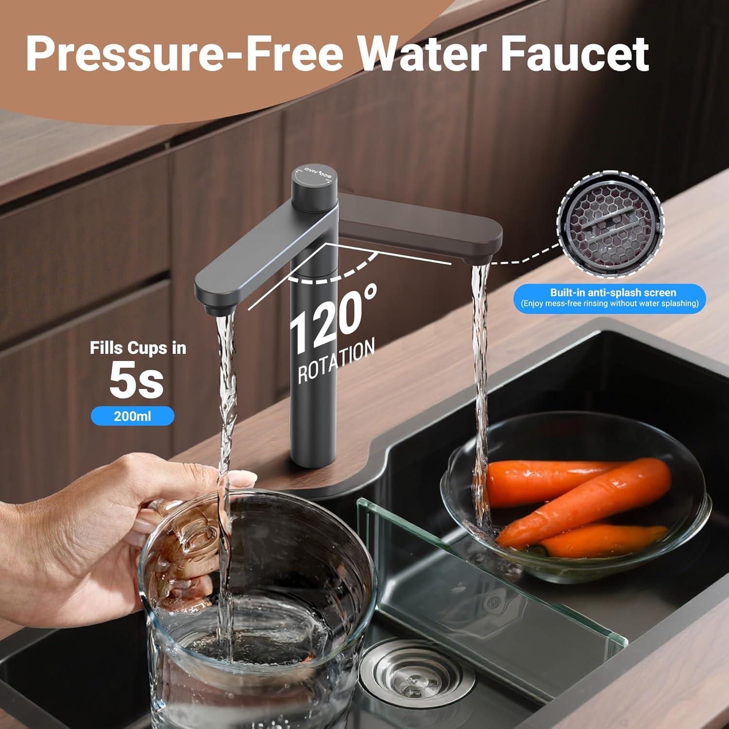 Filtro de Agua Ultra-Filtración Ecoviva WP-TP-UF800G 0.01µm Blanco