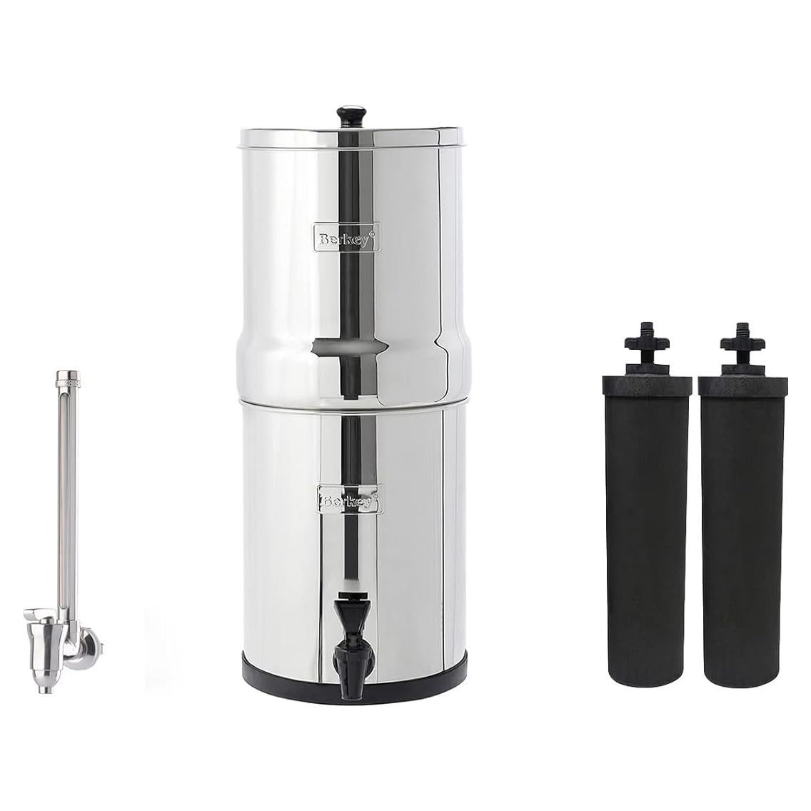 Sistema de Filtro de Agua Berkey Travel 5.68L con Grifo Acero