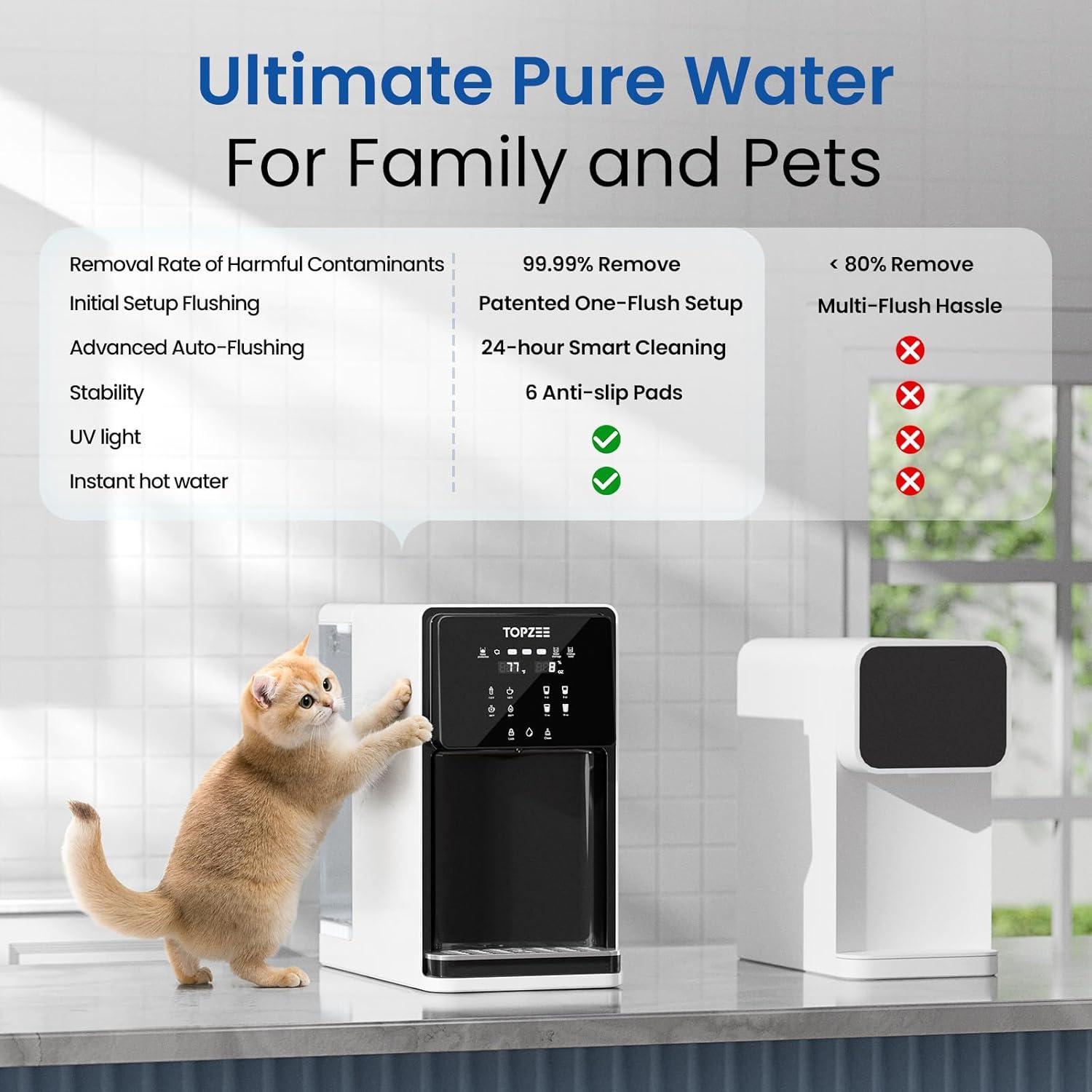 Purificador de Agua TOPZEE FTP-E-UR02 8 Etapas UV 7L Encimera