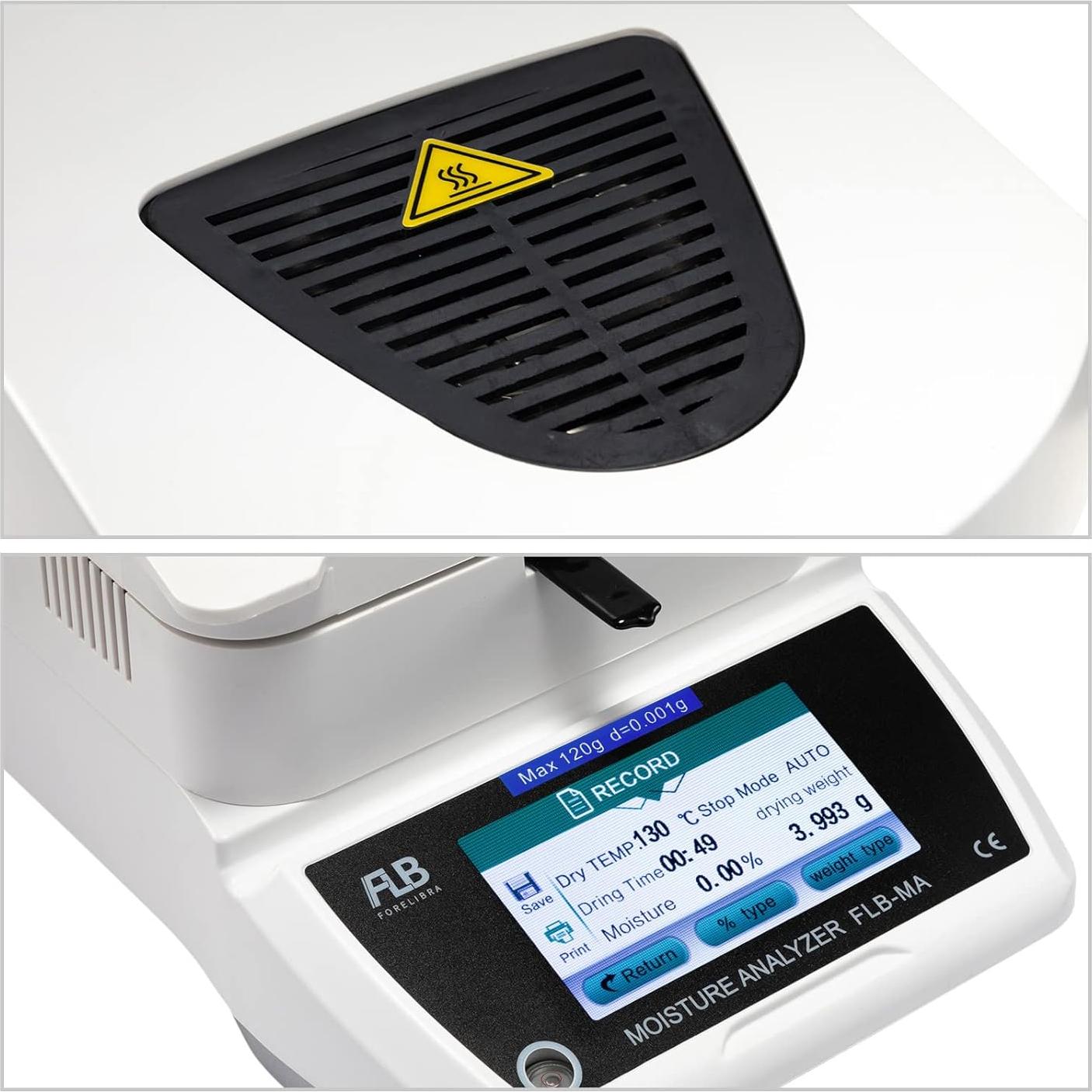 Analizador de Humedad FLB FORELIBRA 110g 0.001g Pantalla Táctil