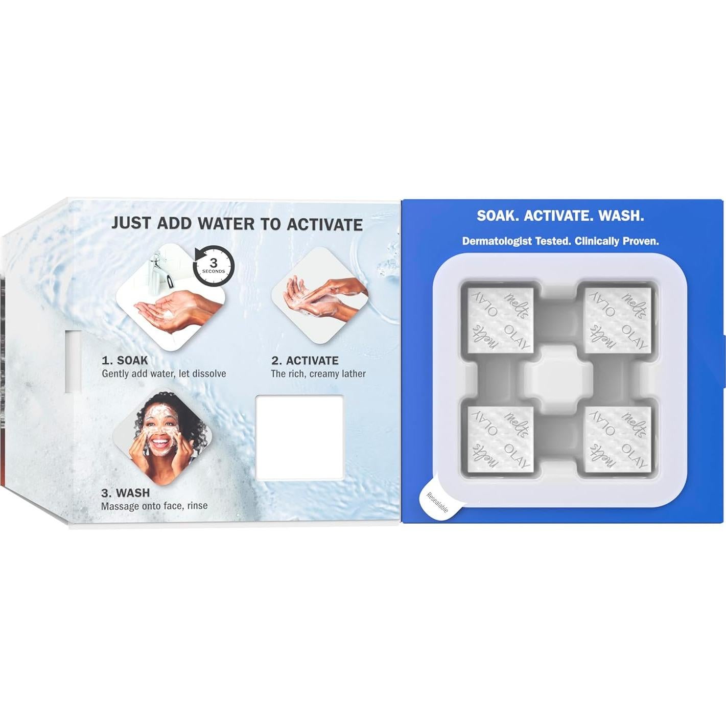 Limpiador Facial Olay Hialurónico Sin Fragancia 64 Pads