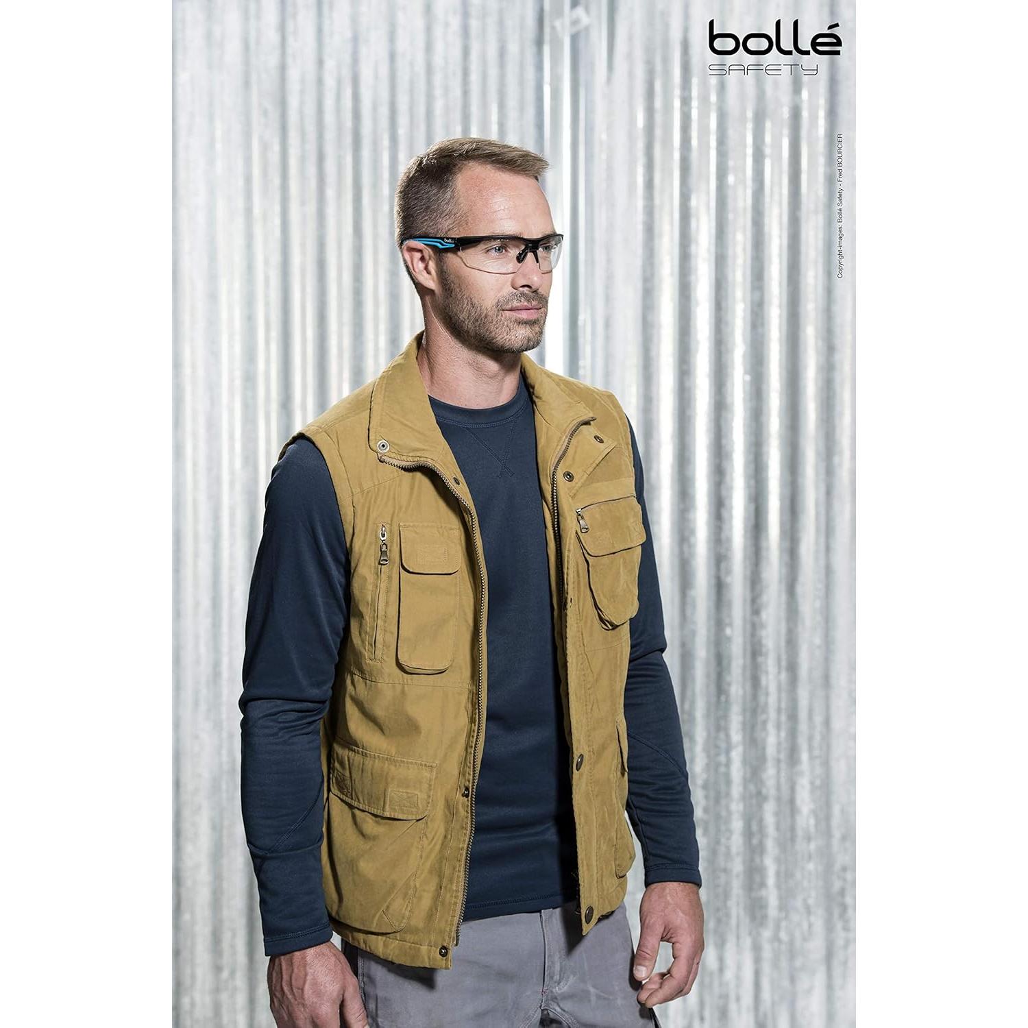 Gafas de Seguridad Bollé Tryon Platinum Marco Negro/Azul