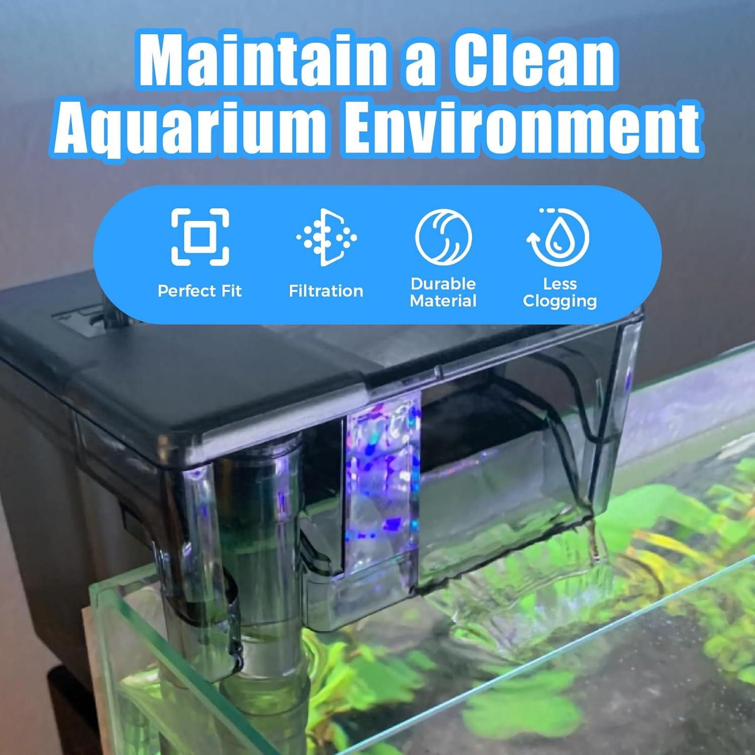 Filtros de Esponja AQUANEAT para Acuario 6 Piezas 12x7x4 cm