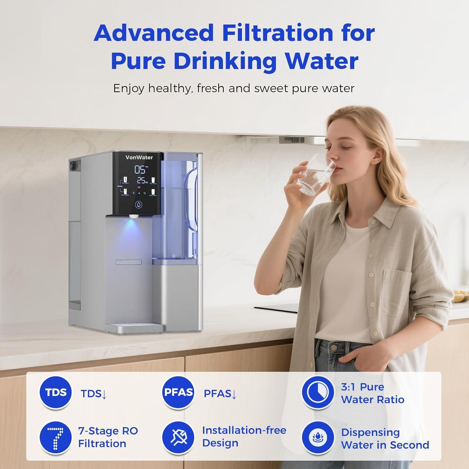 Purificador de Agua por Ósmosis Inversa VonWater CT910G 2007L