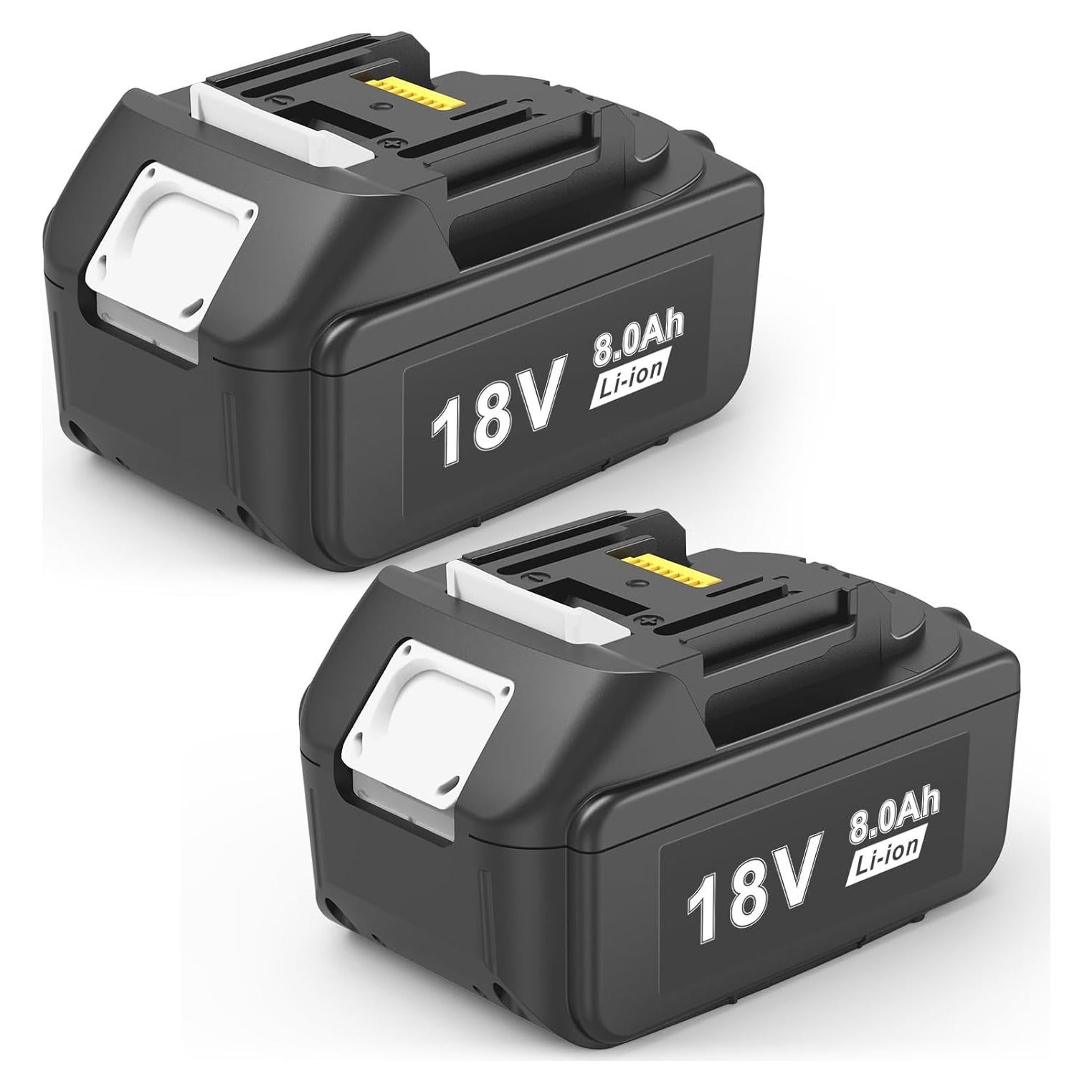 Batería de Reemplazo Futurebatt 18V 8.0Ah para Makita - 2 Paquetes