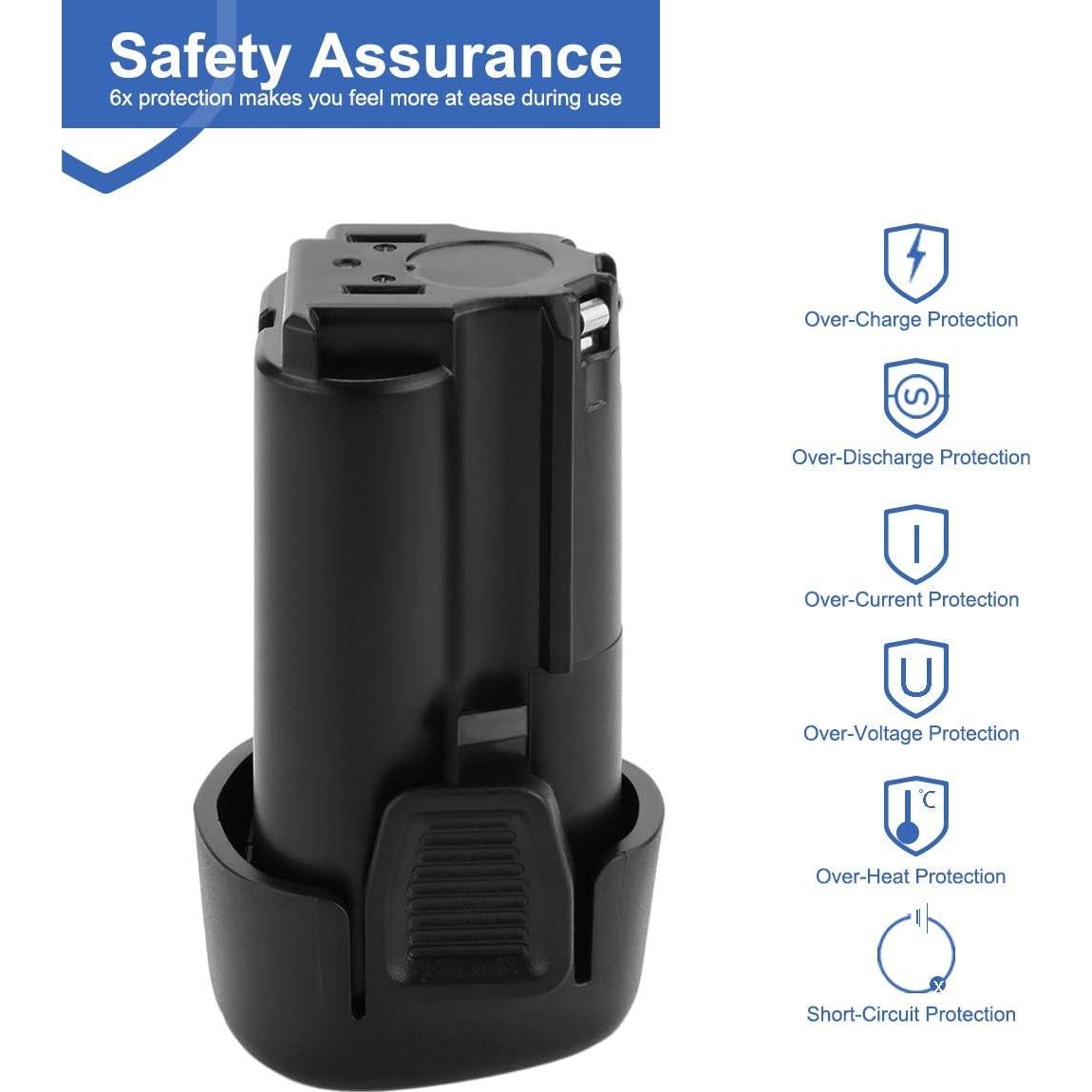 Batería de Reemplazo Li-ion Exmate 10.8V 2500mAh para Makita