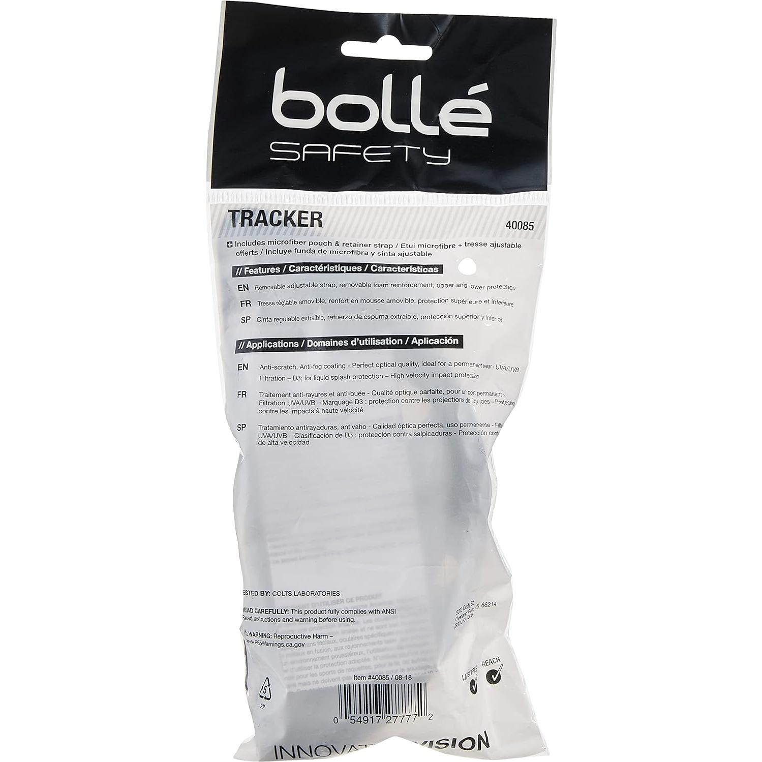 Gafas de Seguridad Bollé Tracker 40085 Anti-rayones y Vaho