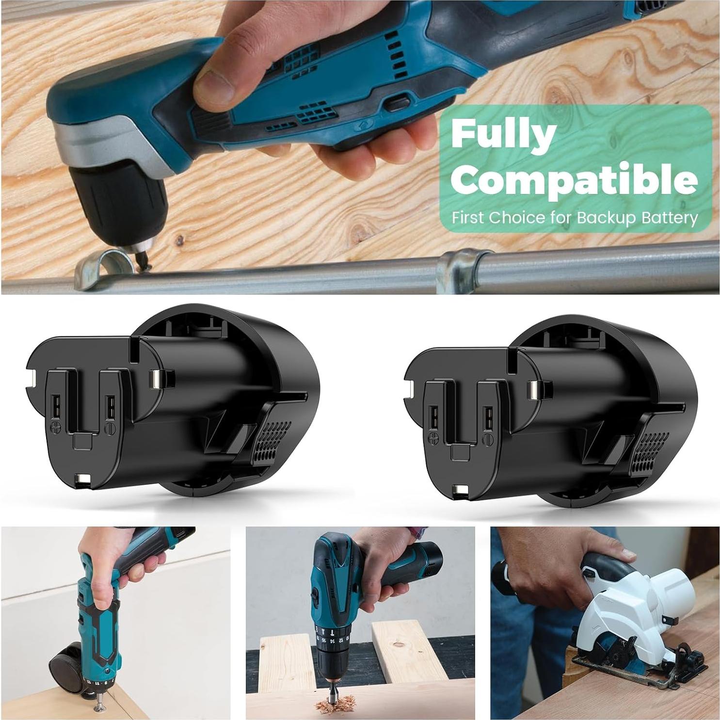 Batería de iones de litio Futurebatt 10.8V 3500mAh para Makita