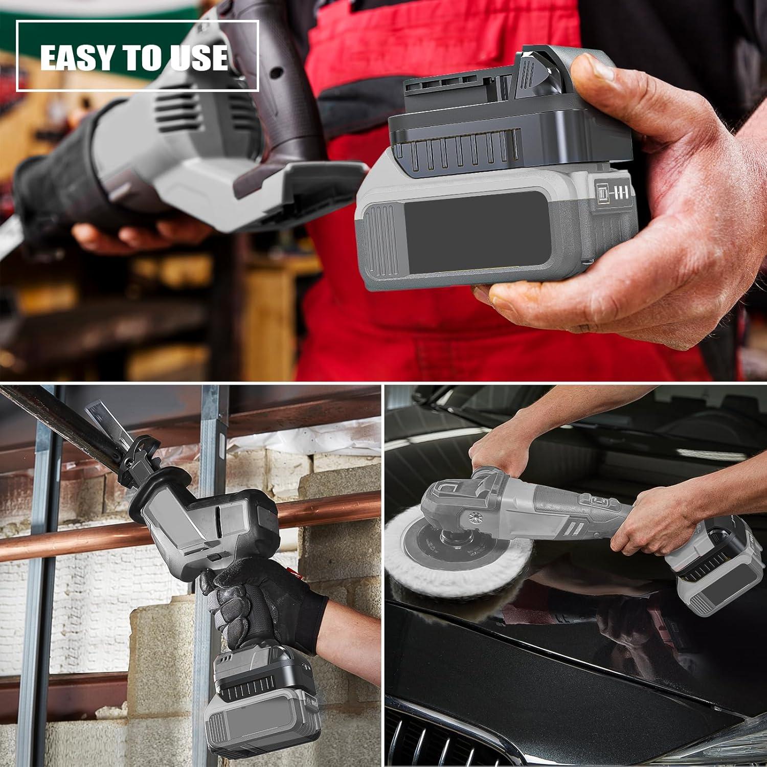 Adaptador de Batería Aikeec DeWalt 18V/20V a Milwaukee 18V